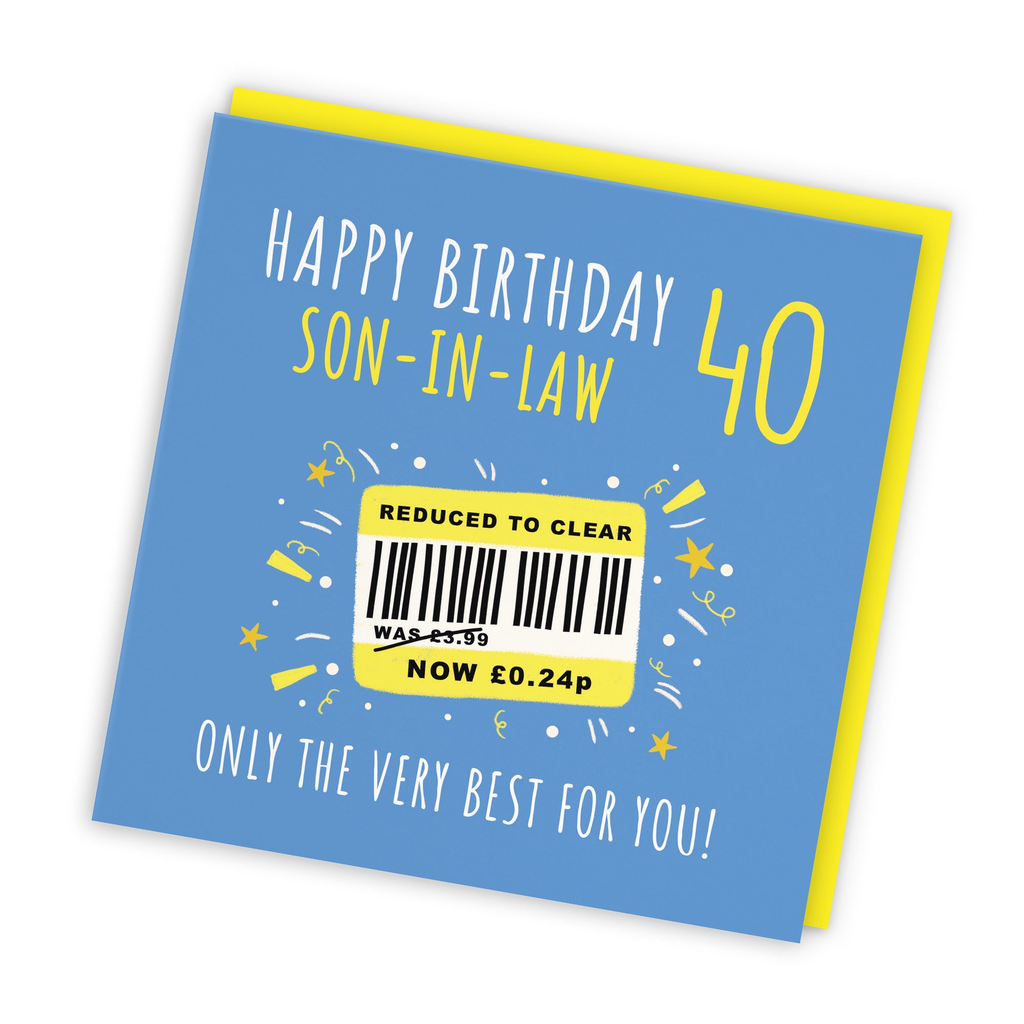 40th Son-in-Law Birthday Card Reduced To Clear Moments - Default Title (BS00147)