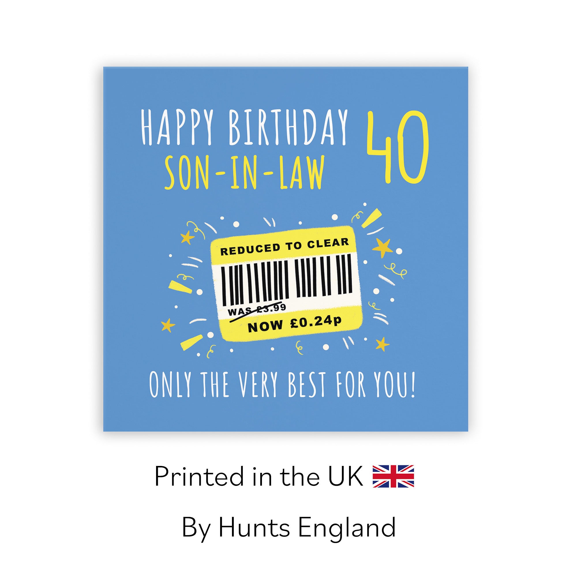 40th Son-in-Law Birthday Card Reduced To Clear Moments - Default Title (BS00147)