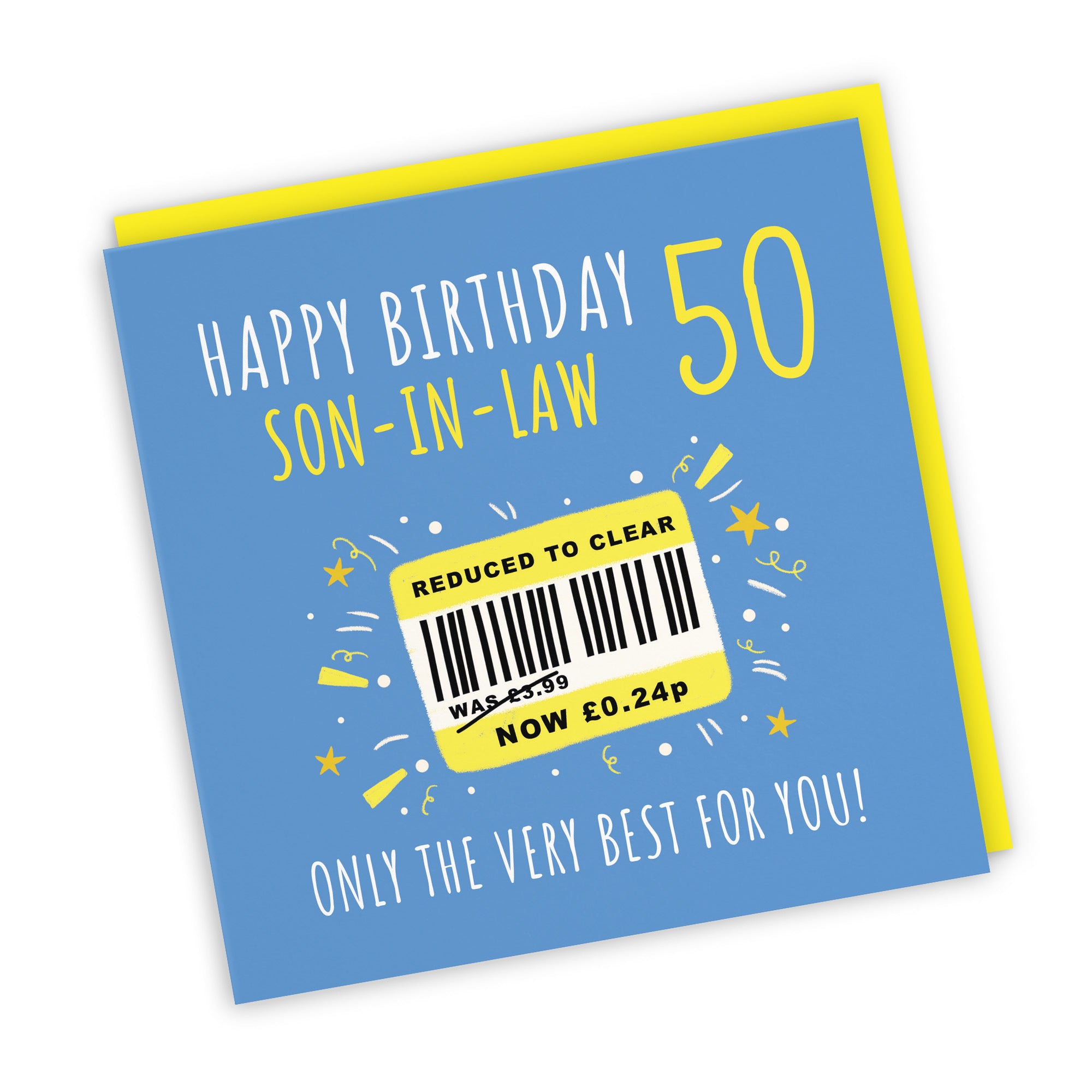 50th Son-in-Law Birthday Card Reduced To Clear Moments - Default Title (BS00148)