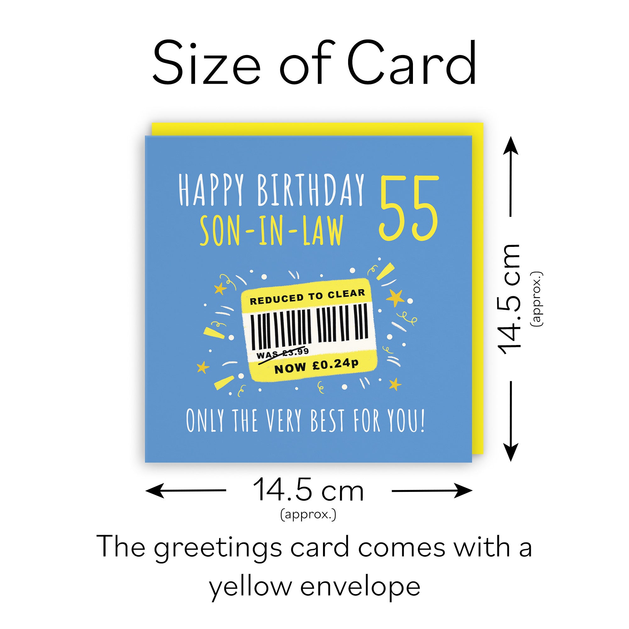 55th Son-in-Law Birthday Card Reduced To Clear Moments - Default Title (BS00149)