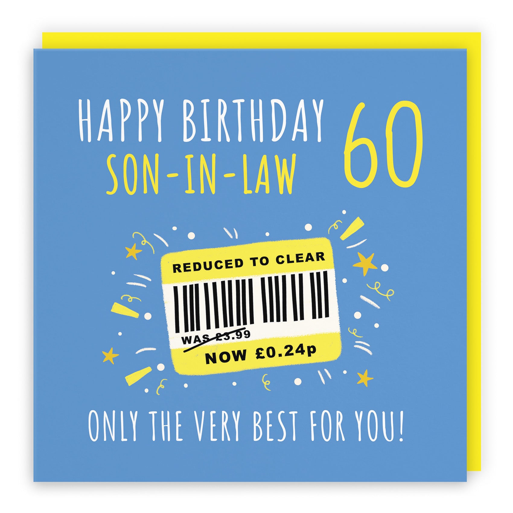 60th Son-in-Law Birthday Card Reduced To Clear Moments - Default Title (BS00150)