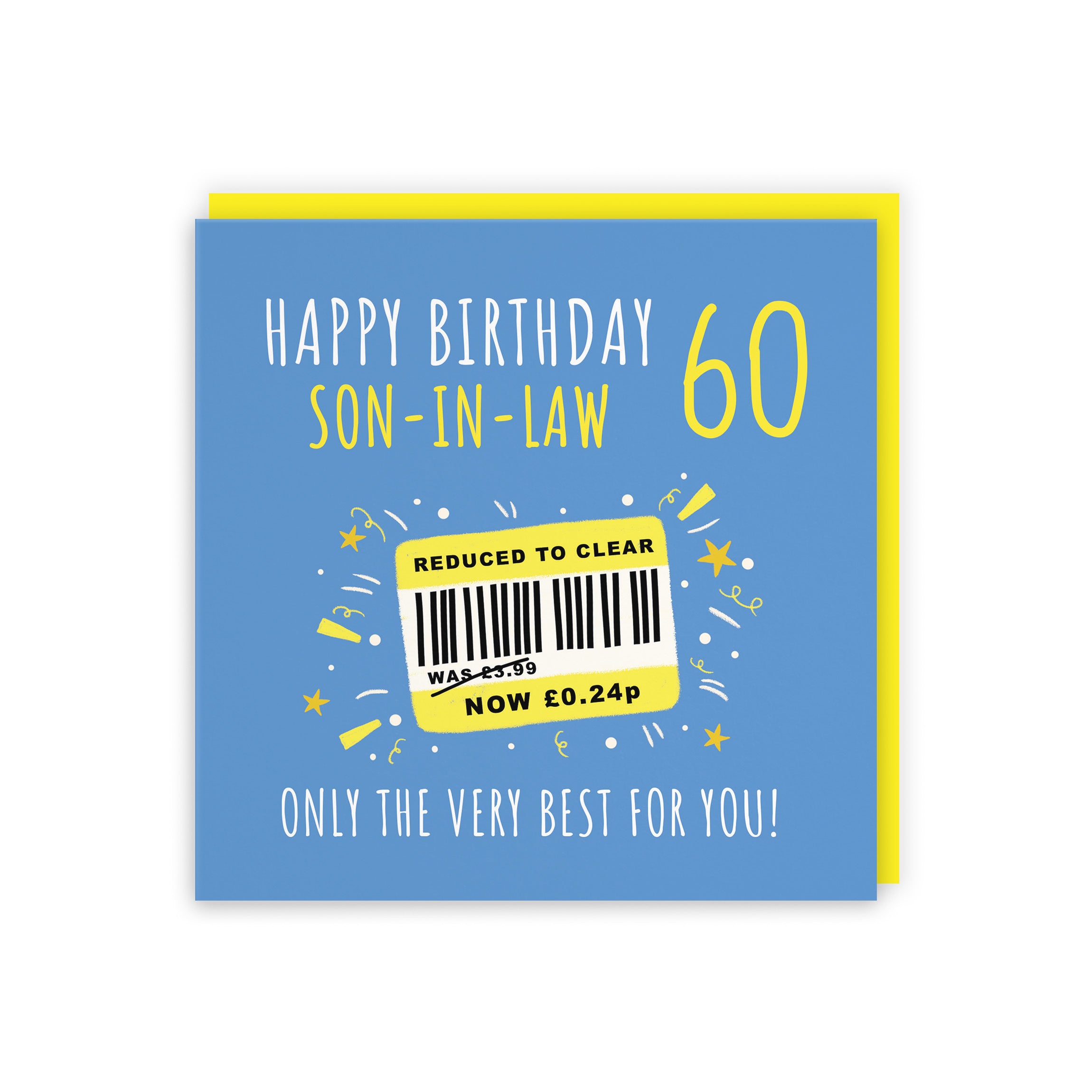 60th Son-in-Law Birthday Card Reduced To Clear Moments - Default Title (BS00150)