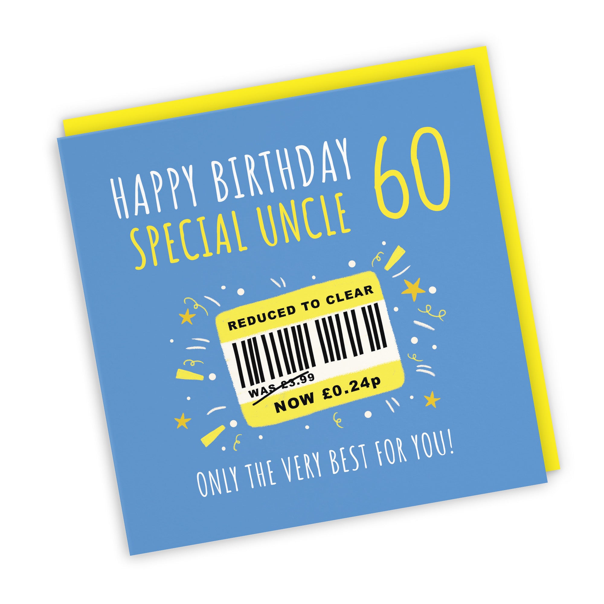 60th Uncle Birthday Card Reduced To Clear Moments - Default Title (BS00158)