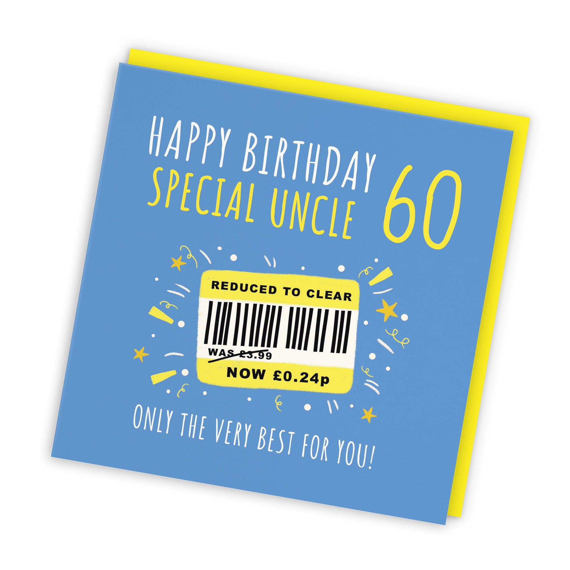 60th Uncle Birthday Card Reduced To Clear Moments - Default Title (BS00158)