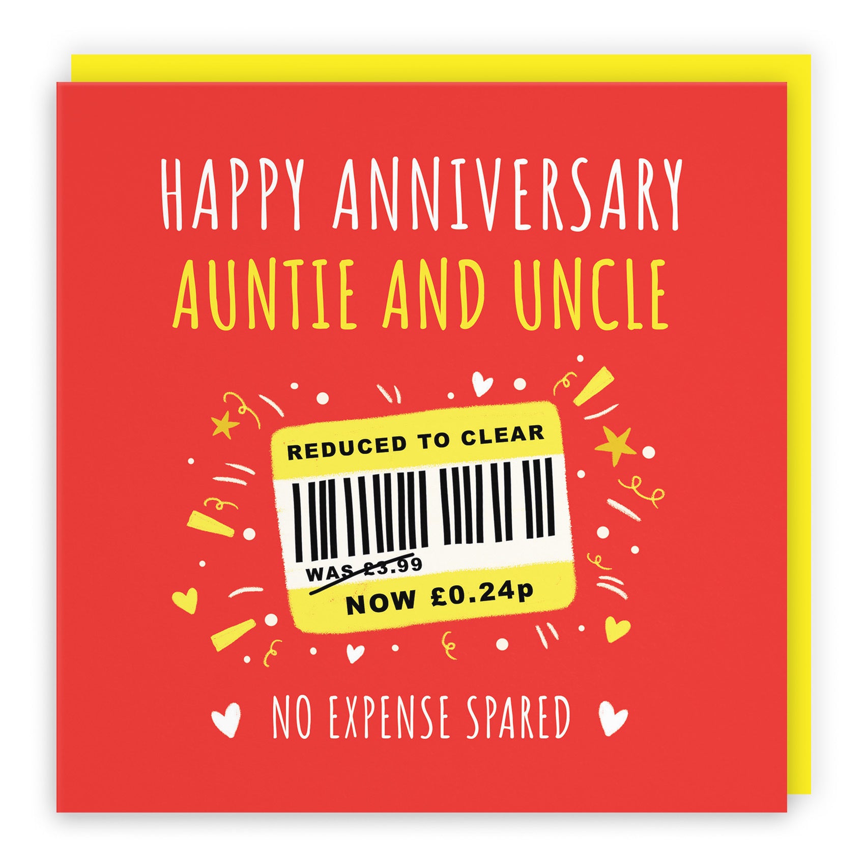 Auntie And Uncle Anniversary Card Reduced To Clear Moments - Default Title (BS00160)
