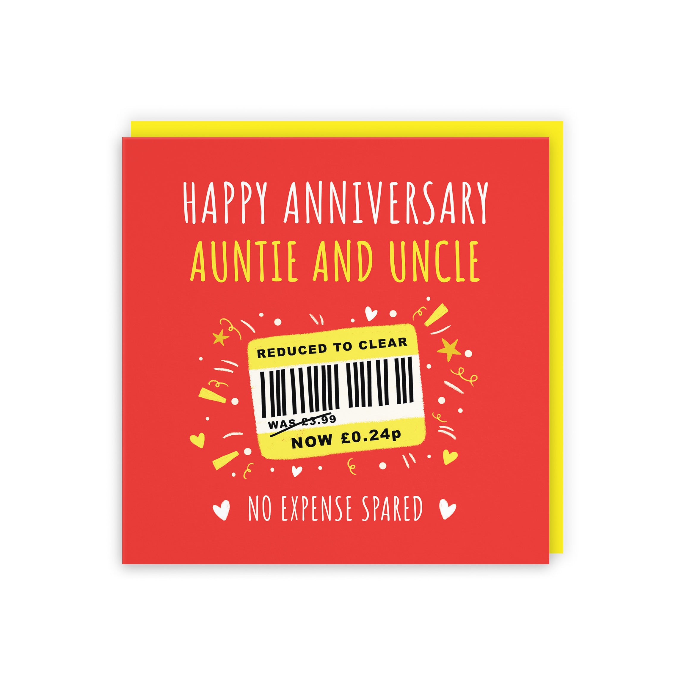 Auntie And Uncle Anniversary Card Reduced To Clear Moments - Default Title (BS00160)