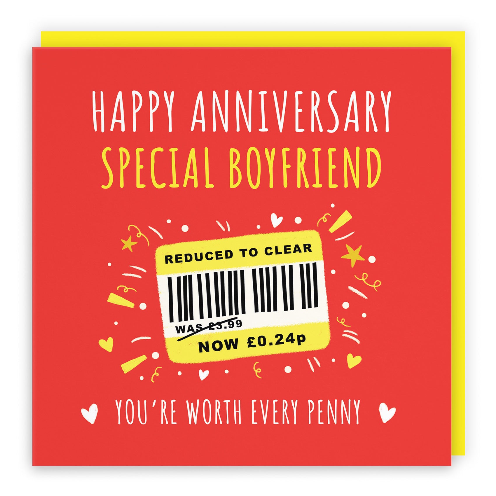 Boyfriend Anniversary Card Reduced To Clear Moments - Default Title (BS00161)