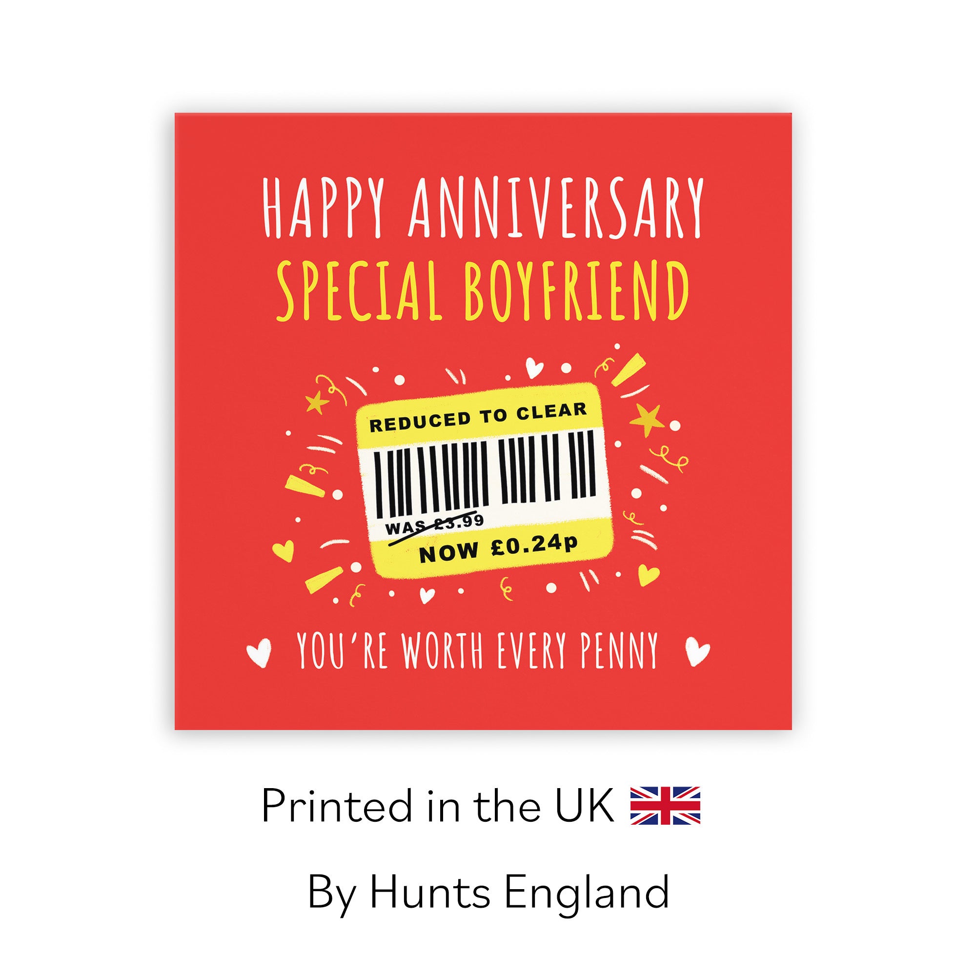 Boyfriend Anniversary Card Reduced To Clear Moments - Default Title (BS00161)