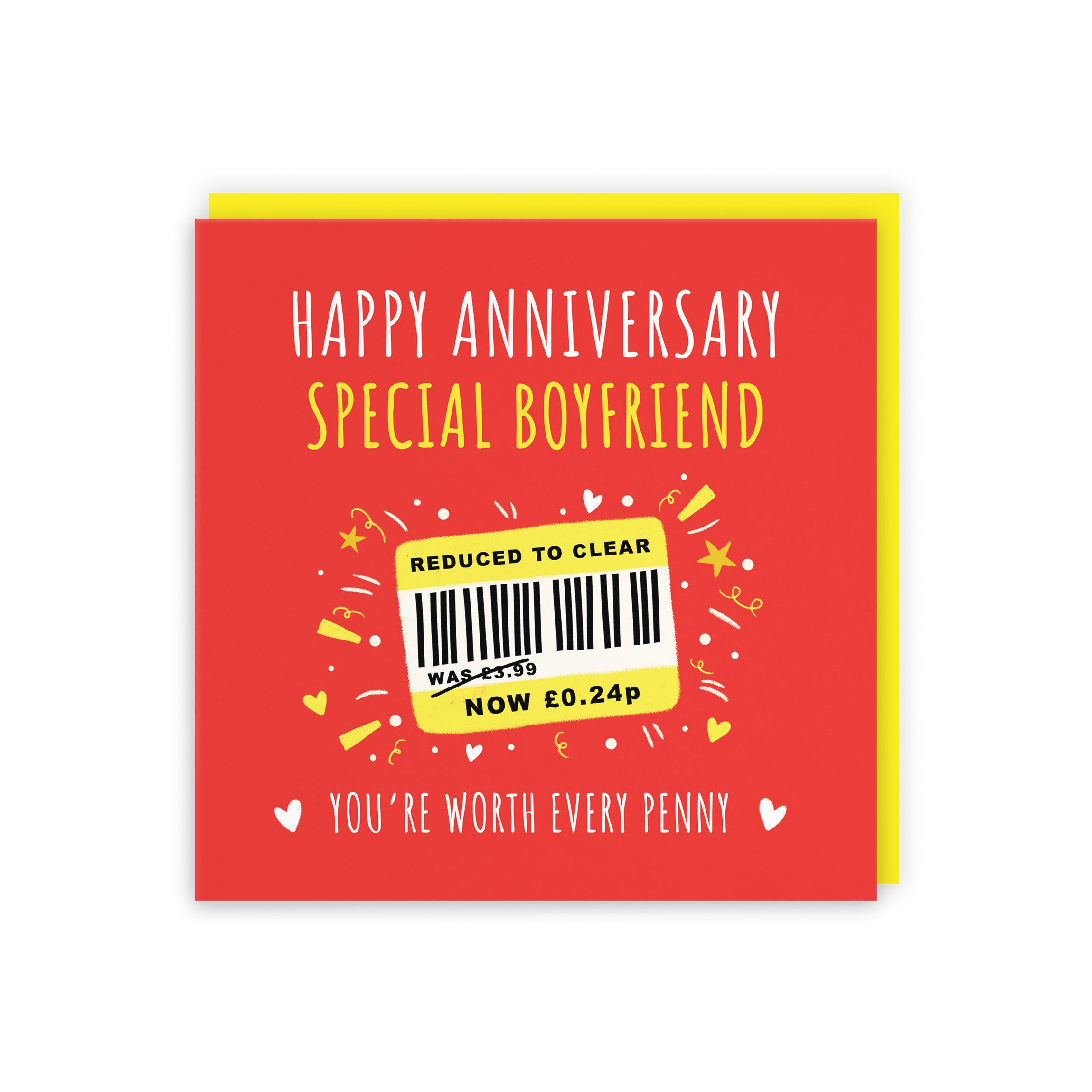 Boyfriend Anniversary Card Reduced To Clear Moments - Default Title (BS00161)