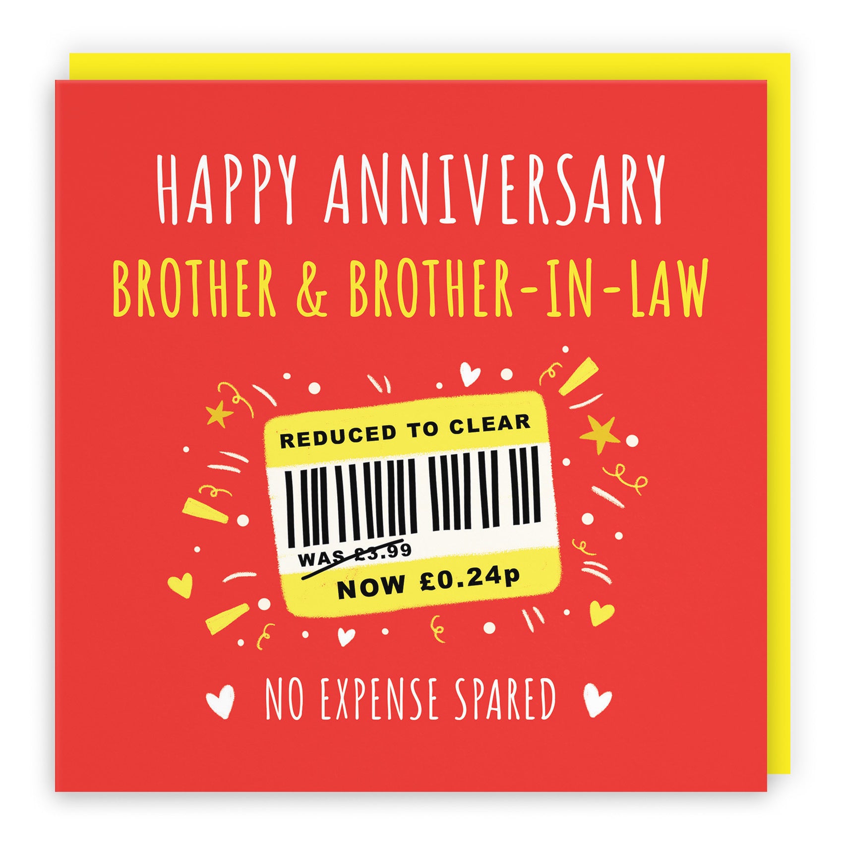 Brother And Brother-in-Law Anniversary Card Reduced To Clear Moments - Default Title (BS00163)