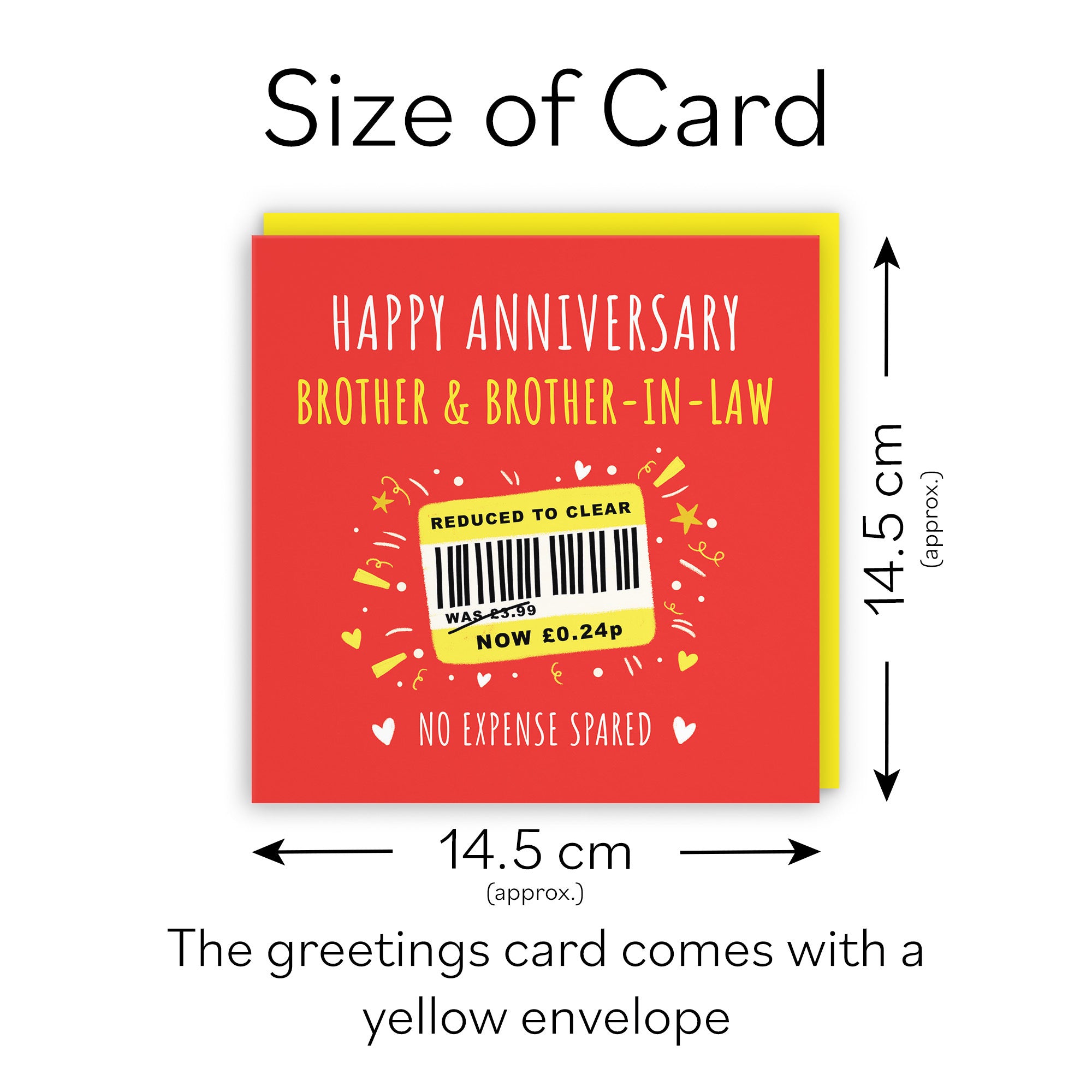 Brother And Brother-in-Law Anniversary Card Reduced To Clear Moments - Default Title (BS00163)