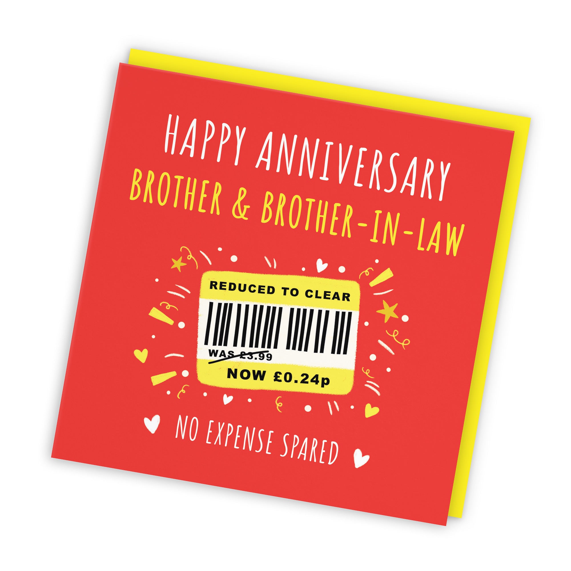 Brother And Brother-in-Law Anniversary Card Reduced To Clear Moments - Default Title (BS00163)
