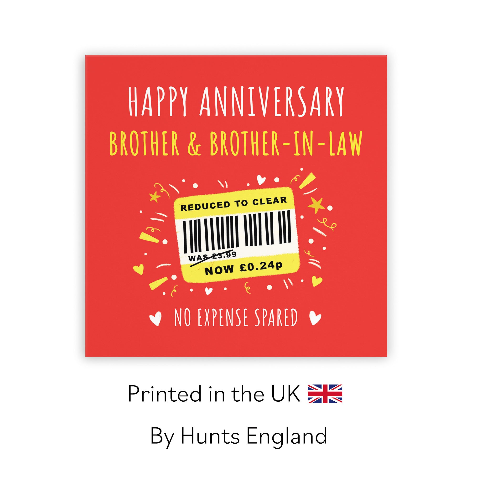 Brother And Brother-in-Law Anniversary Card Reduced To Clear Moments - Default Title (BS00163)
