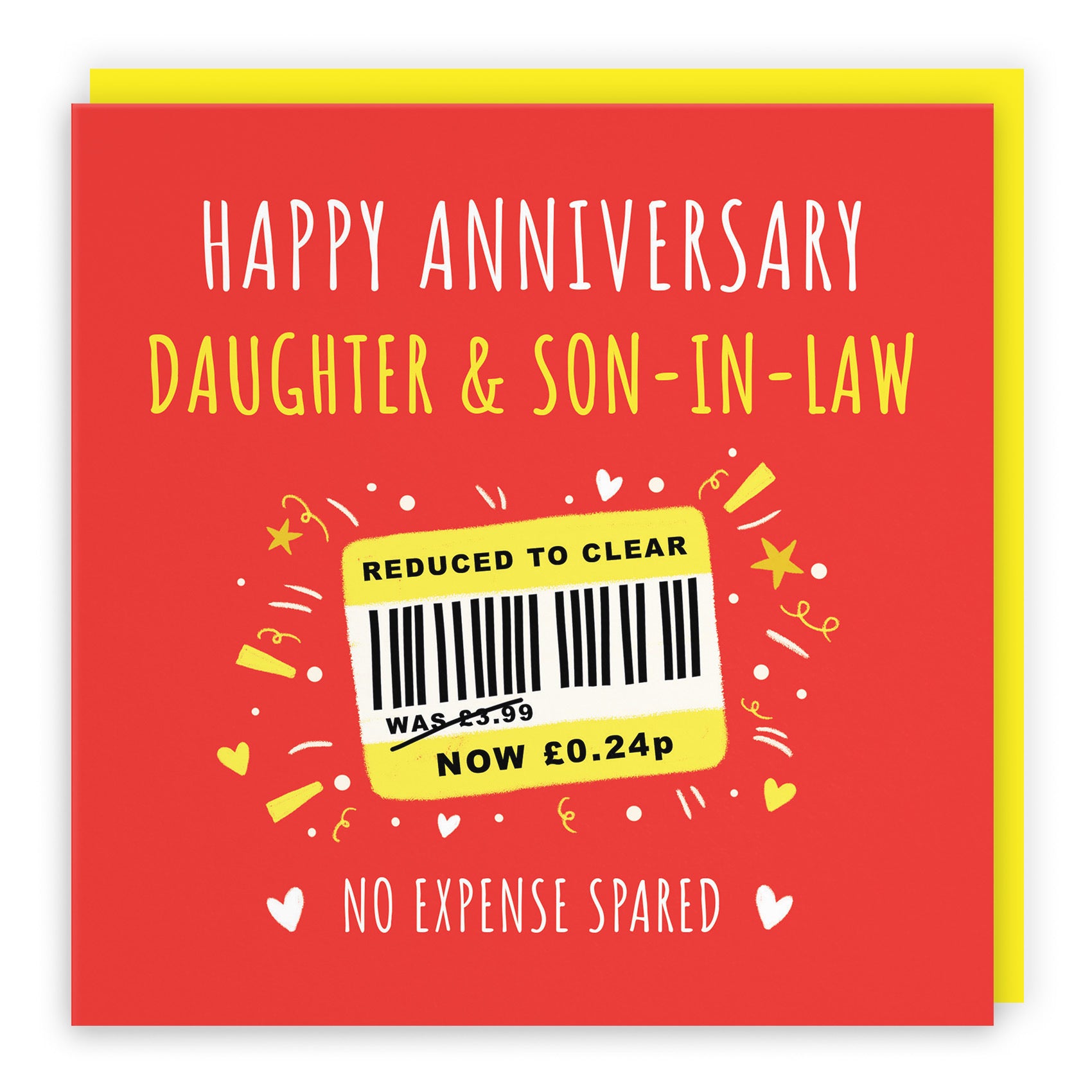 Daughter And Son-in-Law Anniversary Card Reduced To Clear Moments - Default Title (BS00167)