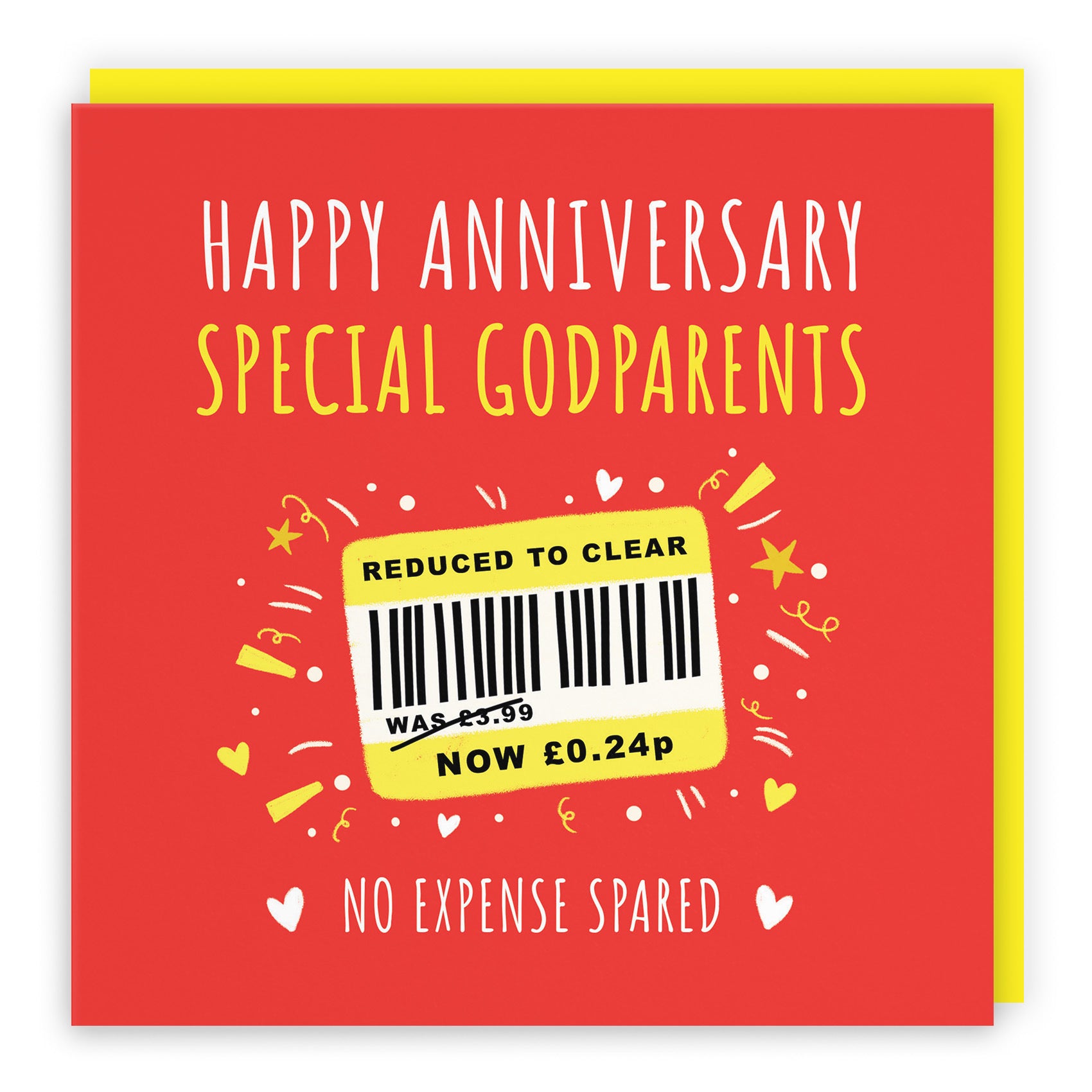 Godparents Anniversary Card Reduced To Clear Moments - Default Title (BS00172)