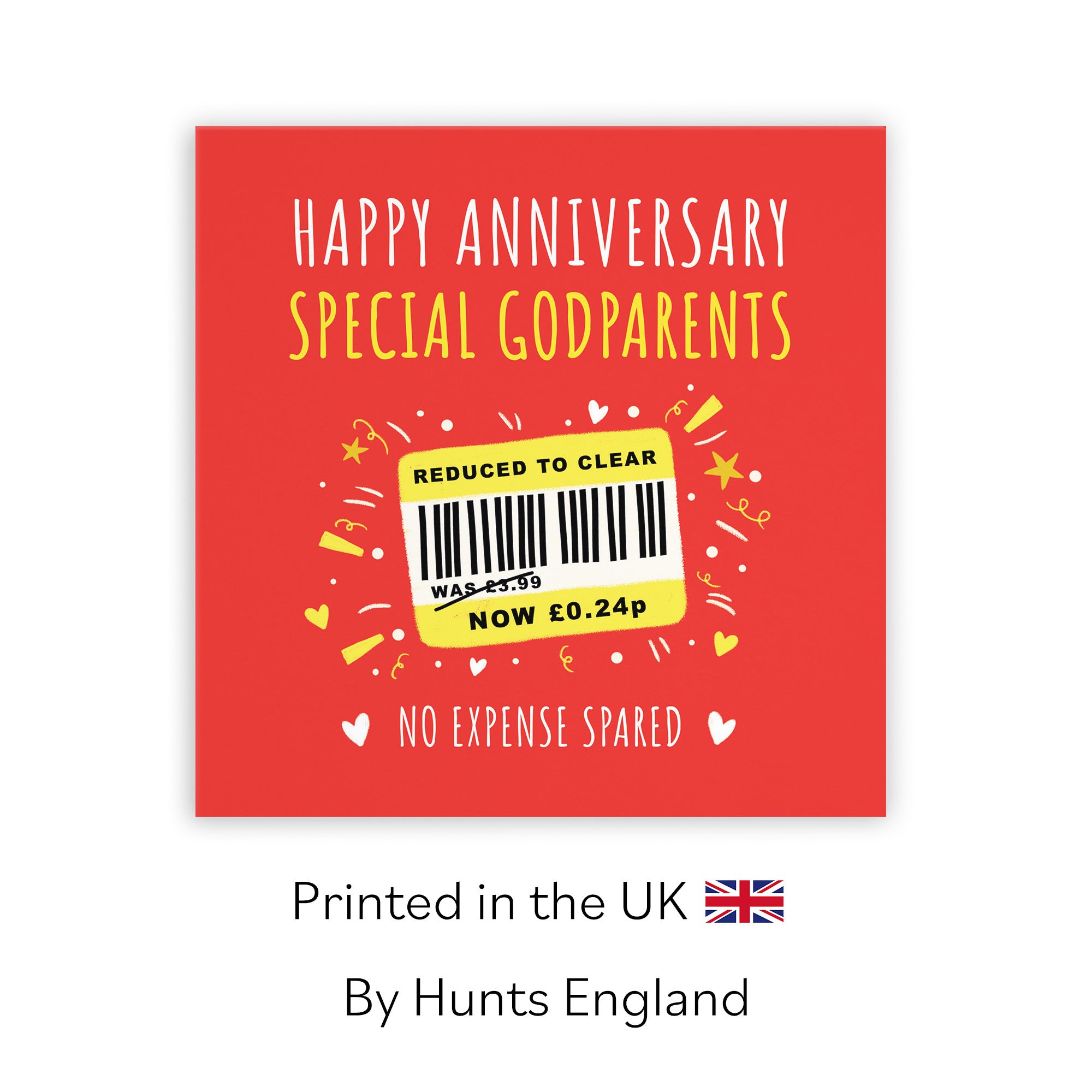 Godparents Anniversary Card Reduced To Clear Moments - Default Title (BS00172)