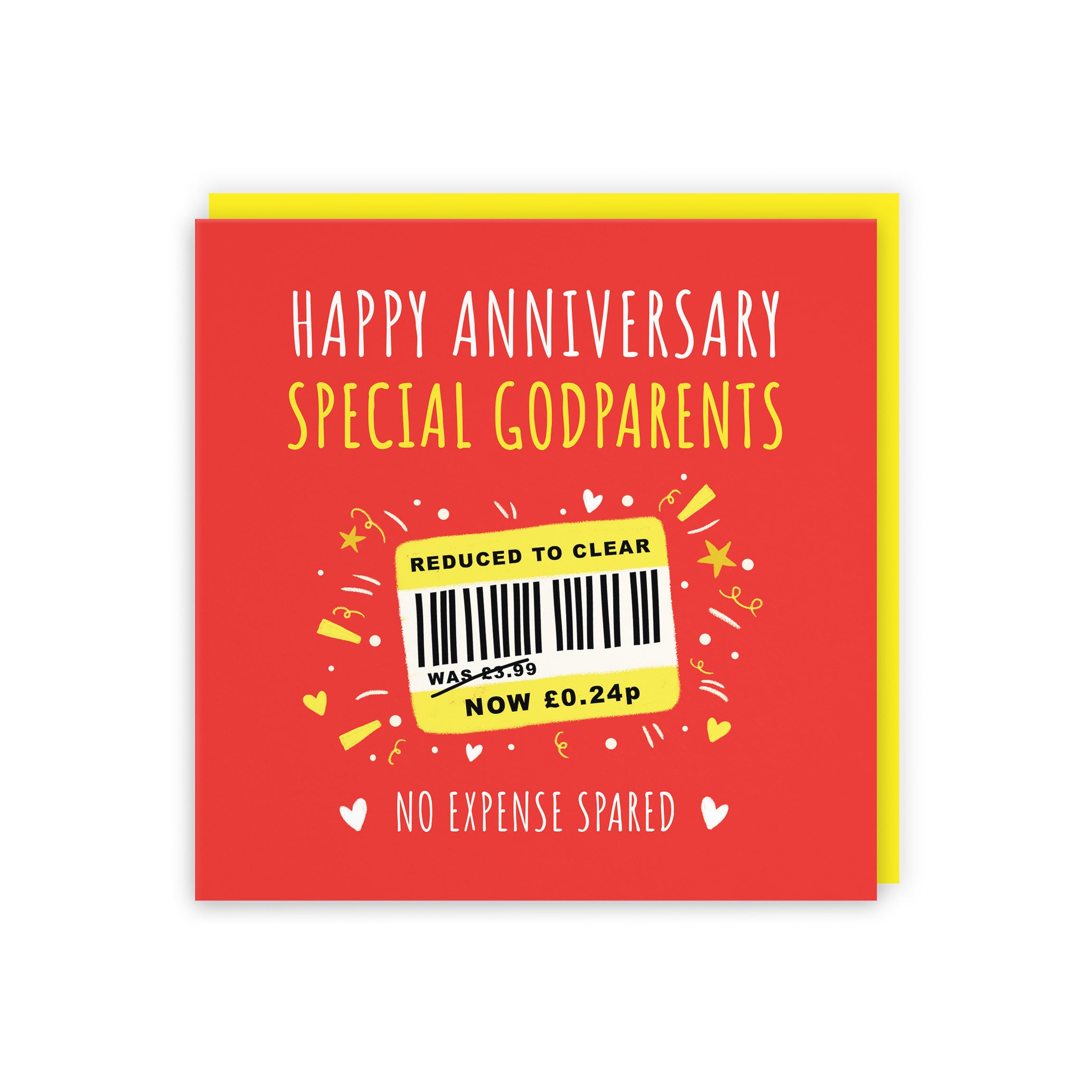 Godparents Anniversary Card Reduced To Clear Moments - Default Title (BS00172)