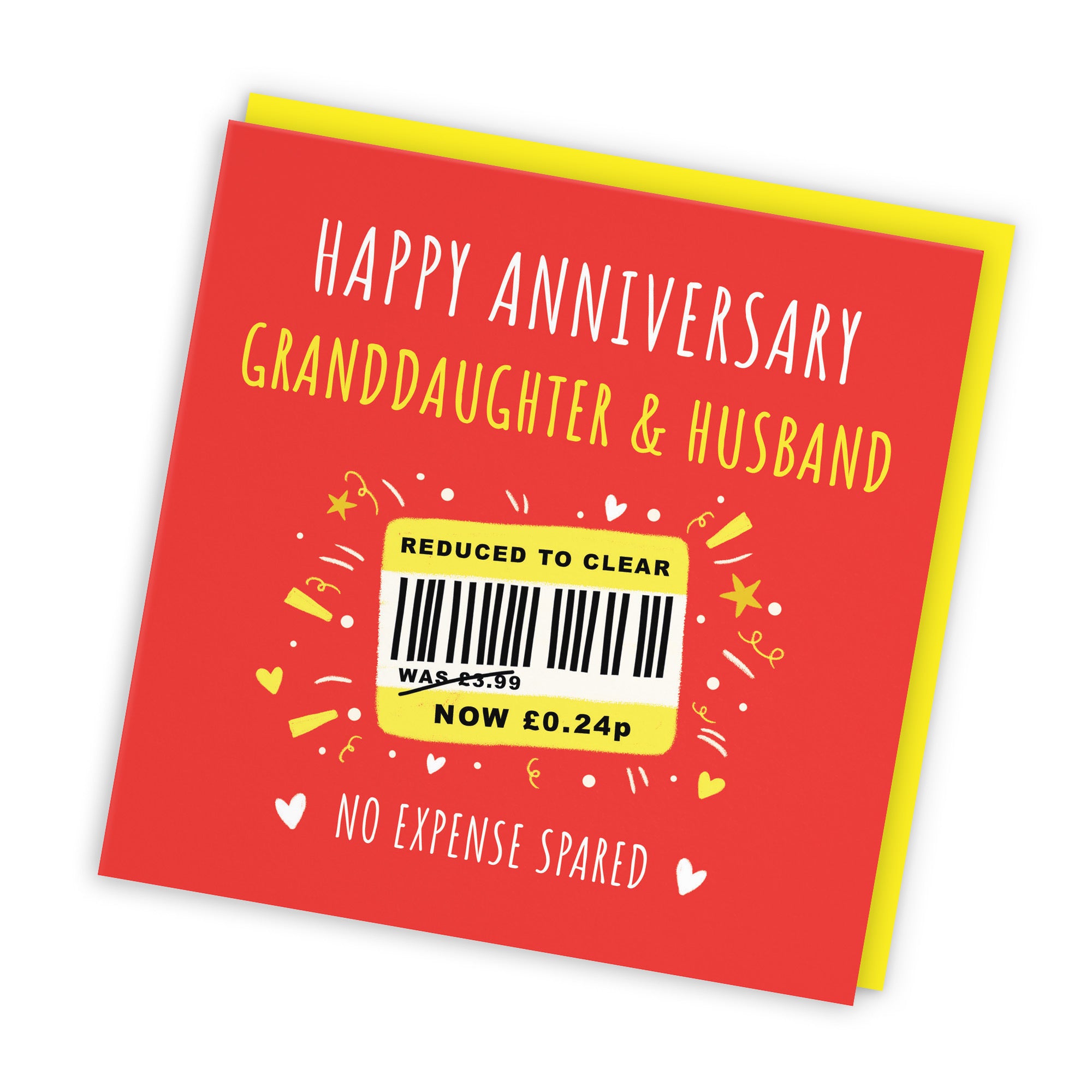 Granddaughter And Husband Anniversary Card Reduced To Clear Moments - Default Title (BS00175)
