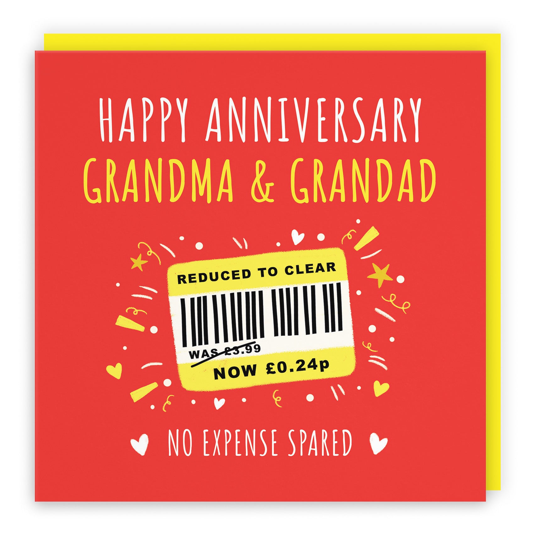 Grandma And Grandad Anniversary Card Reduced To Clear Moments - Default Title (BS00176)