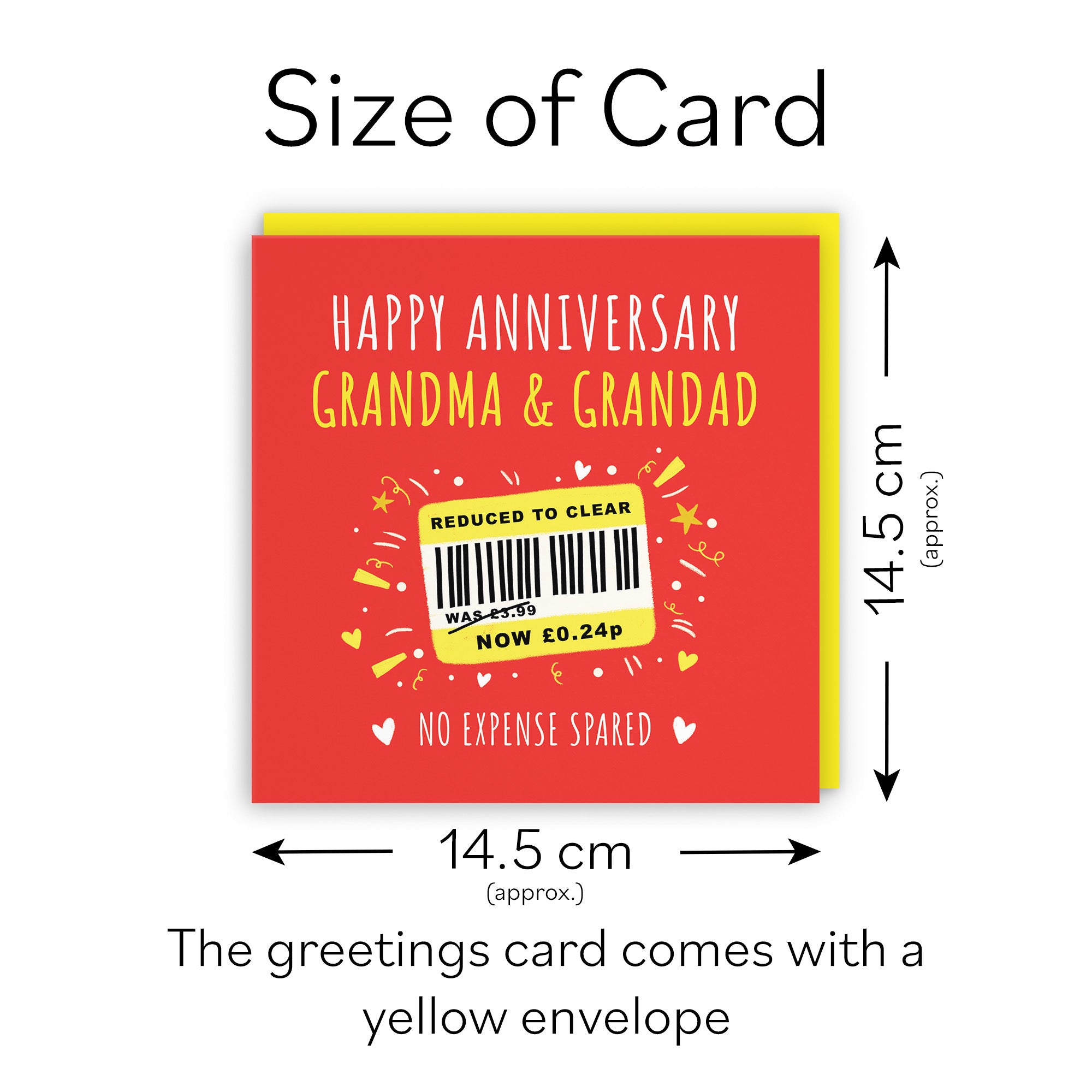 Grandma And Grandad Anniversary Card Reduced To Clear Moments - Default Title (BS00176)