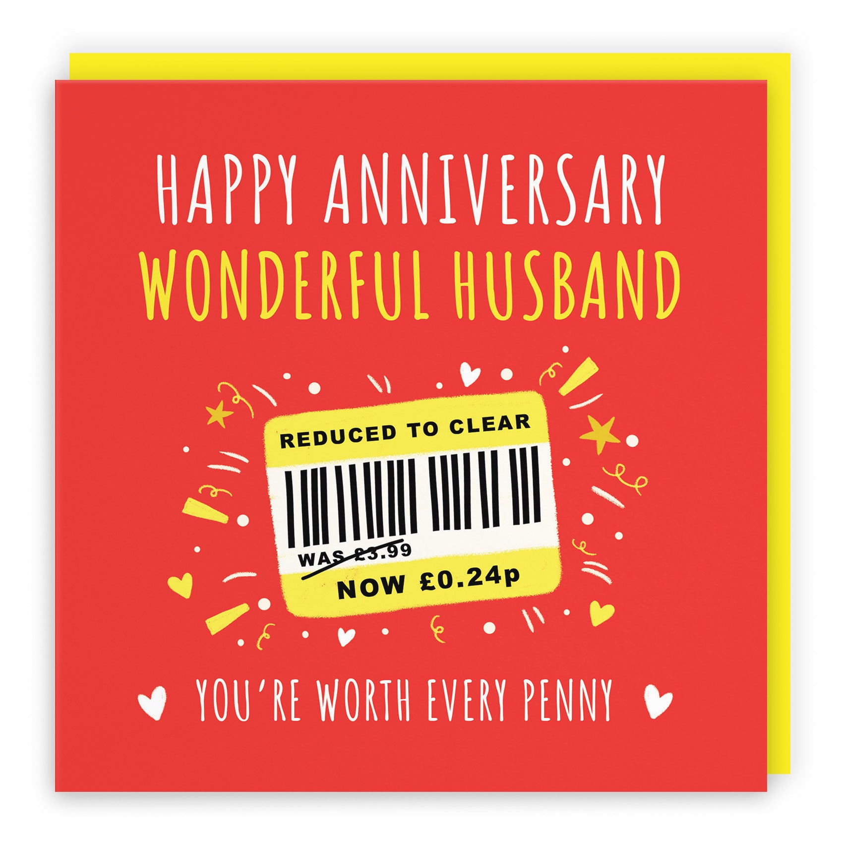 Husband Anniversary Card Reduced To Clear Moments - Default Title (BS00181)