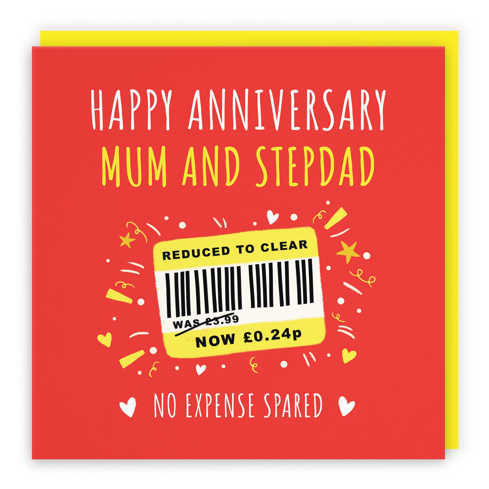 Mum And Stepdad Anniversary Card Reduced To Clear Moments - Default Title (BS00184)
