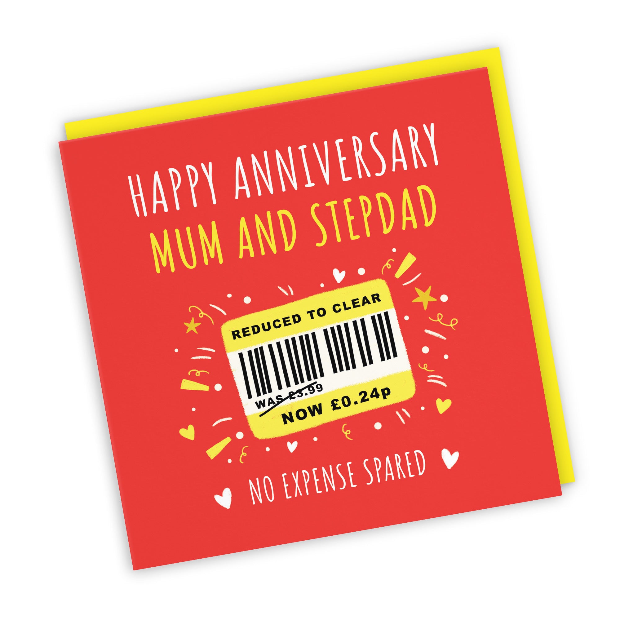 Mum And Stepdad Anniversary Card Reduced To Clear Moments - Default Title (BS00184)