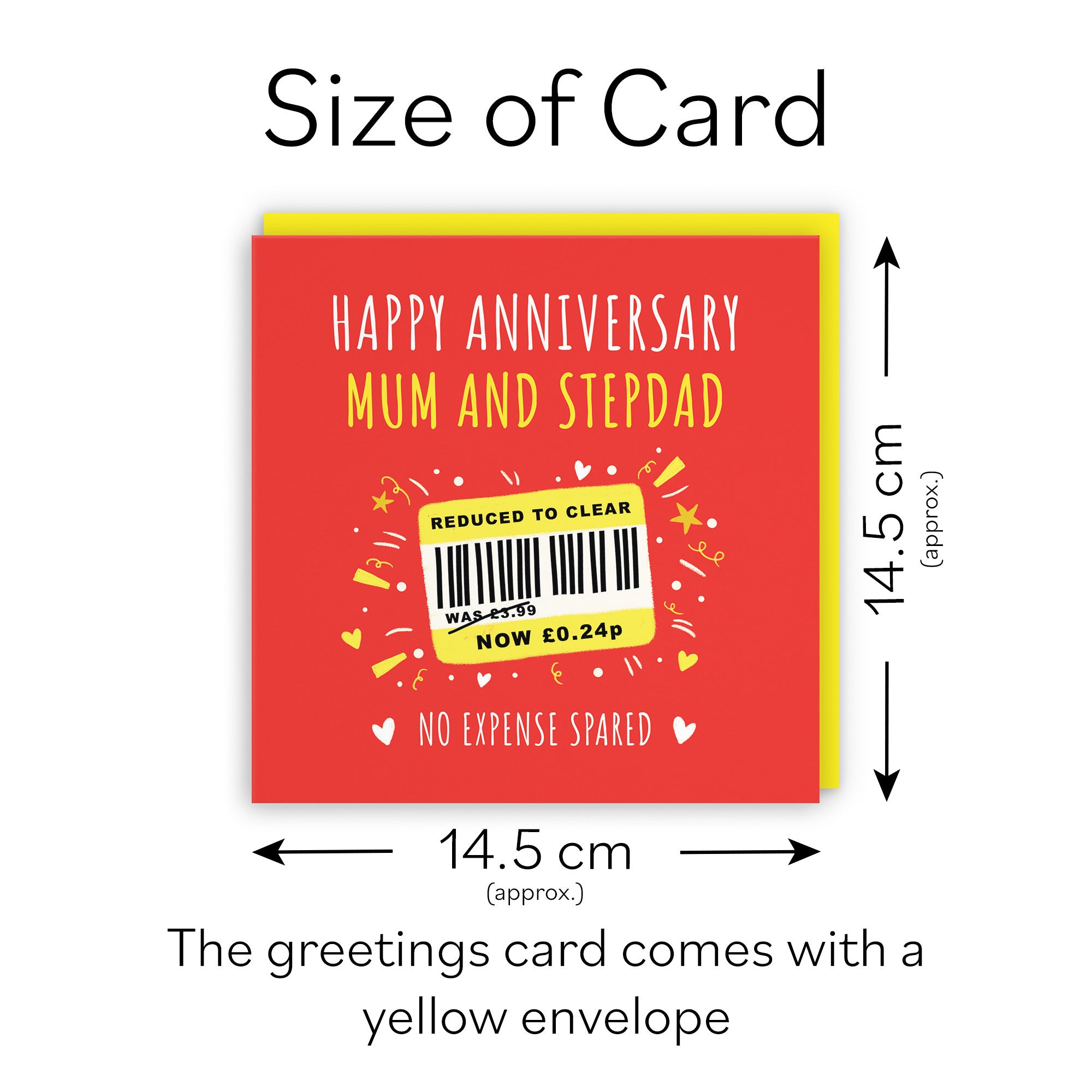 Mum And Stepdad Anniversary Card Reduced To Clear Moments - Default Title (BS00184)