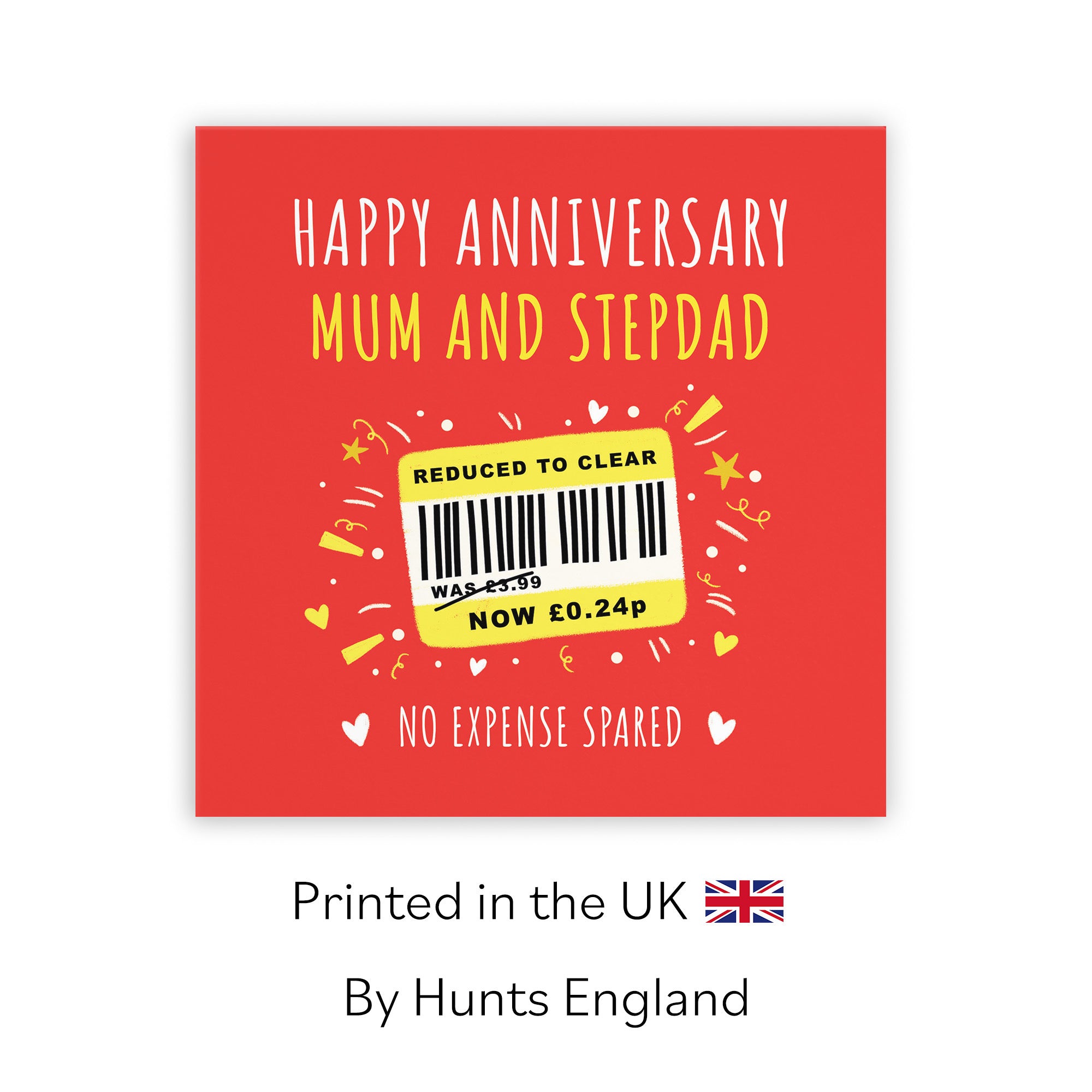 Mum And Stepdad Anniversary Card Reduced To Clear Moments - Default Title (BS00184)