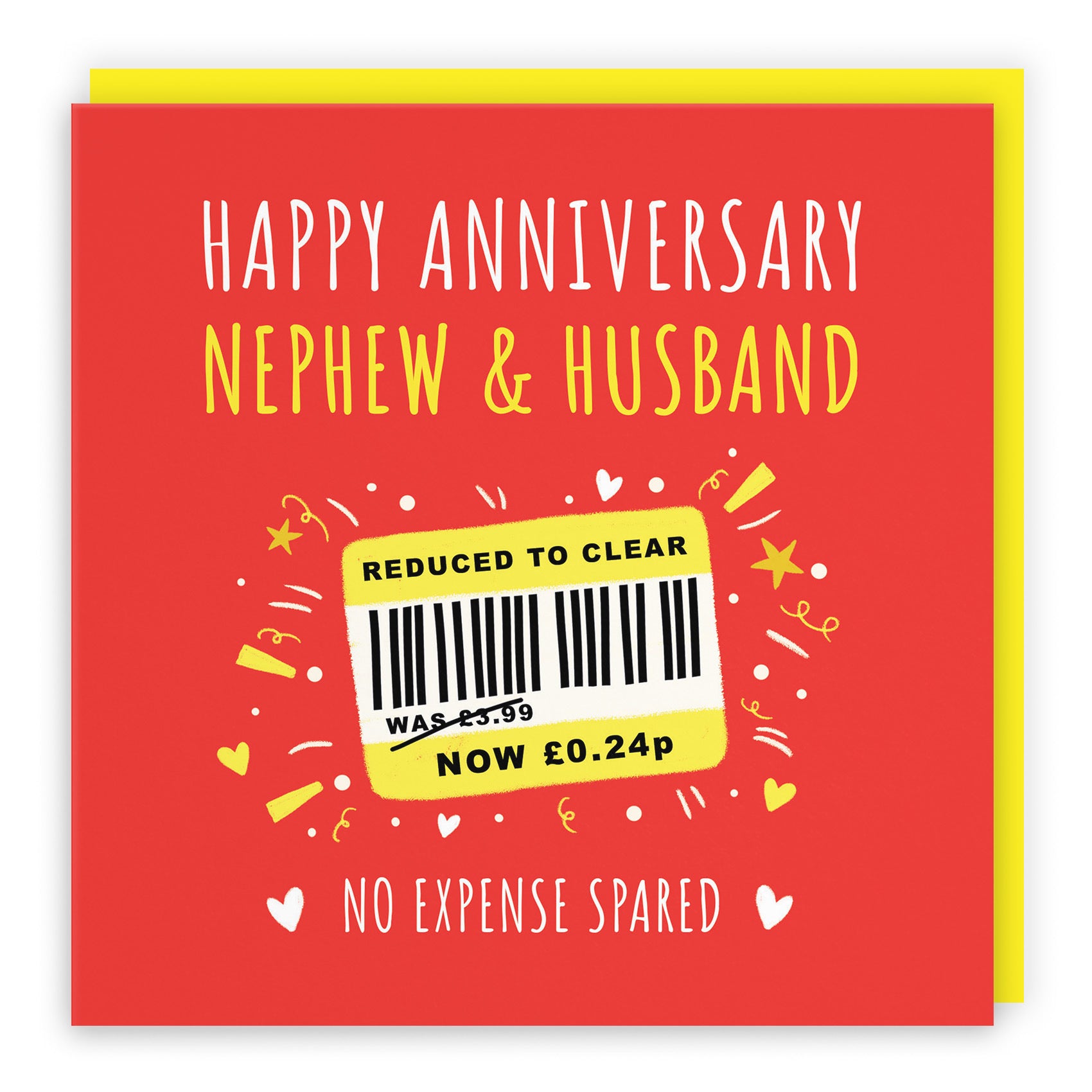 Nephew And Husband Anniversary Card Reduced To Clear Moments - Default Title (BS00185)