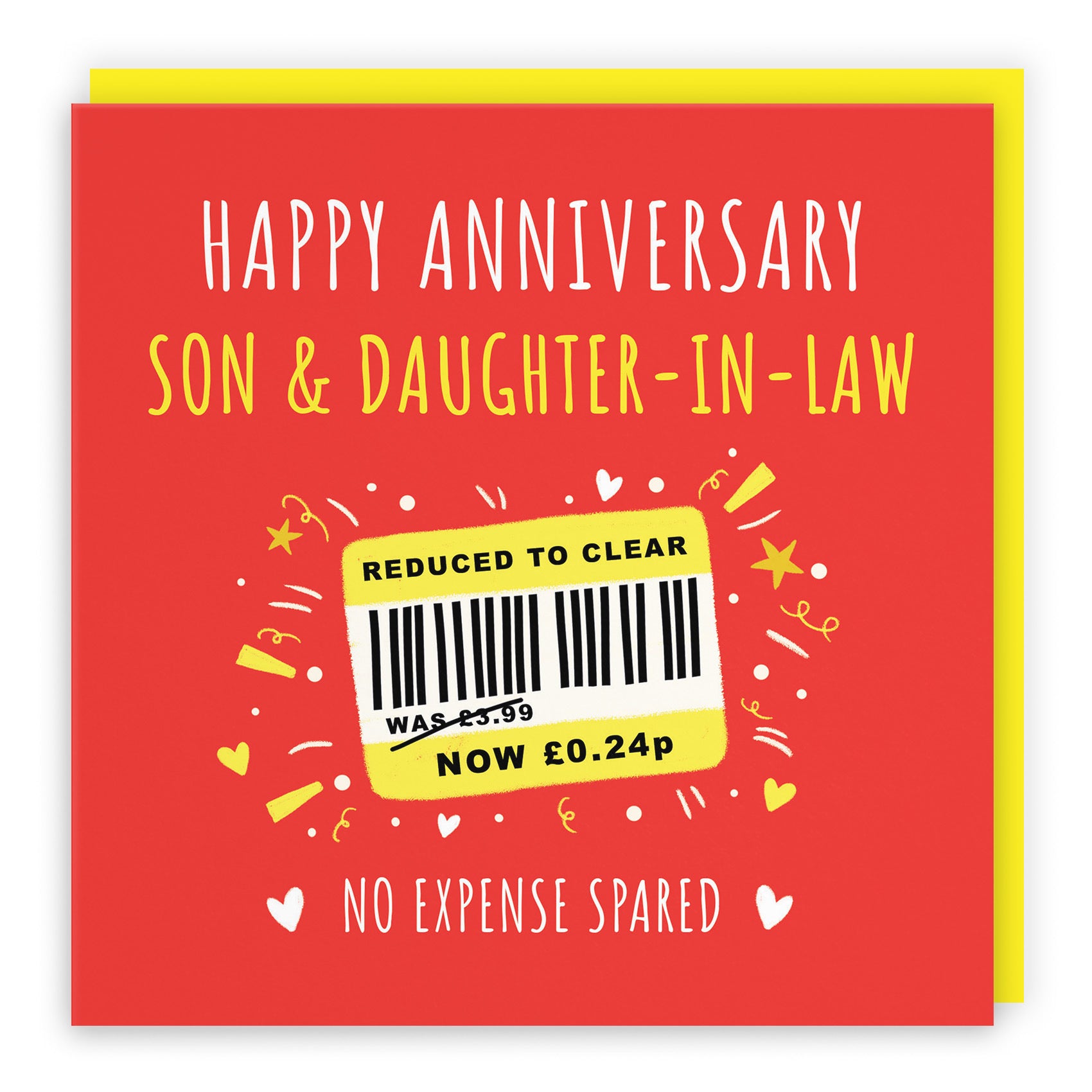 Son And Daughter-in-Law Anniversary Card Reduced To Clear Moments - Default Title (BS00189)