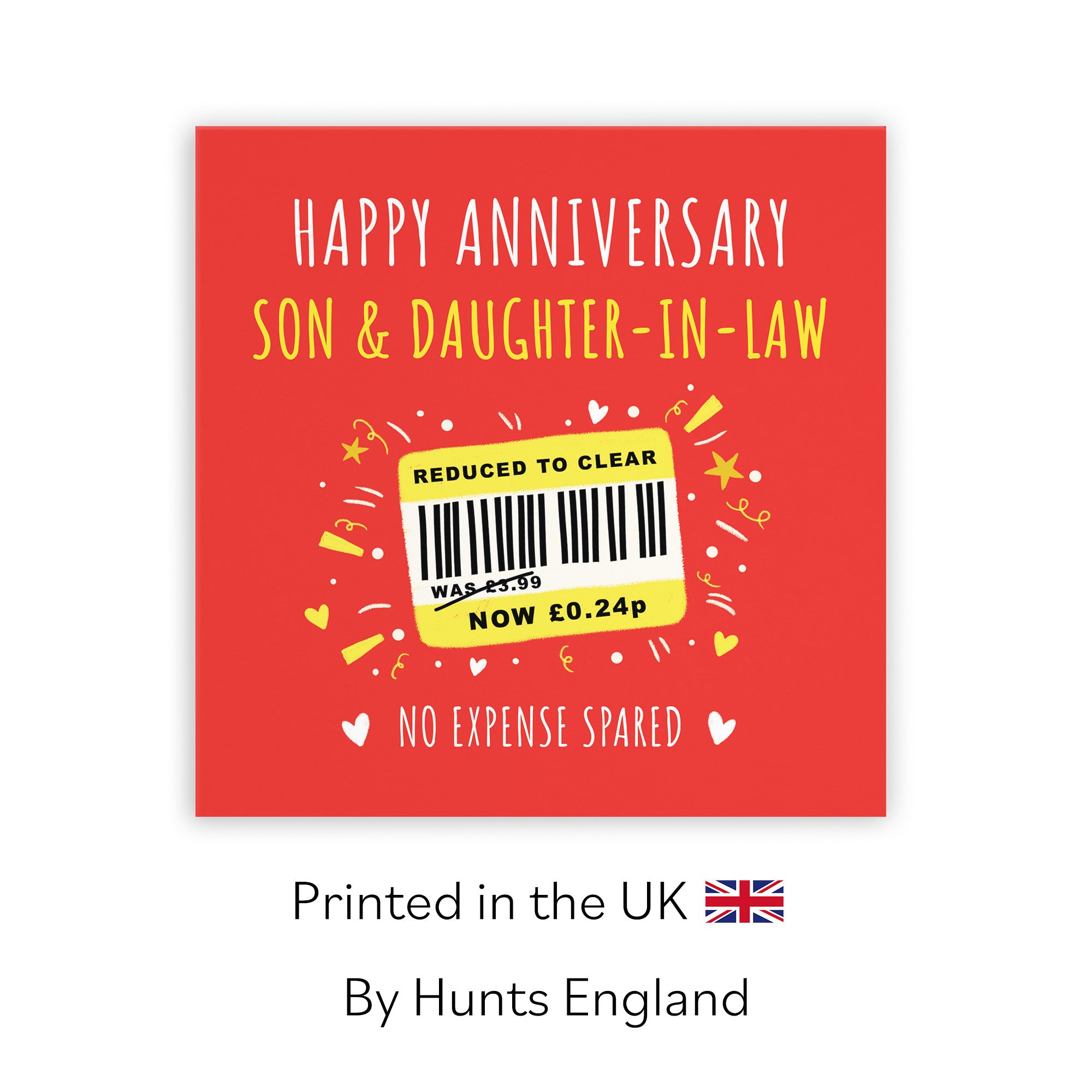 Son And Daughter-in-Law Anniversary Card Reduced To Clear Moments - Default Title (BS00189)