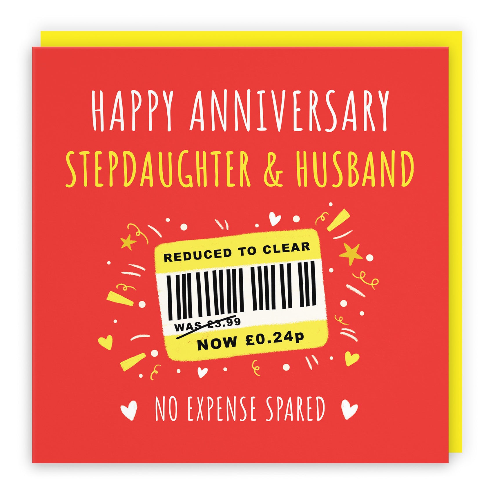 Stepdaughter And Husband Anniversary Card Reduced To Clear Moments - Default Title (BS00191)