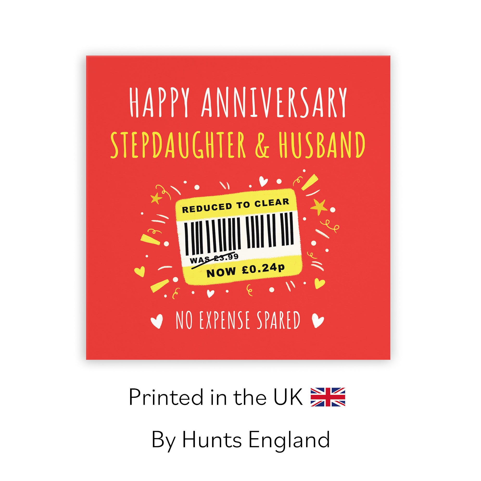 Stepdaughter And Husband Anniversary Card Reduced To Clear Moments - Default Title (BS00191)