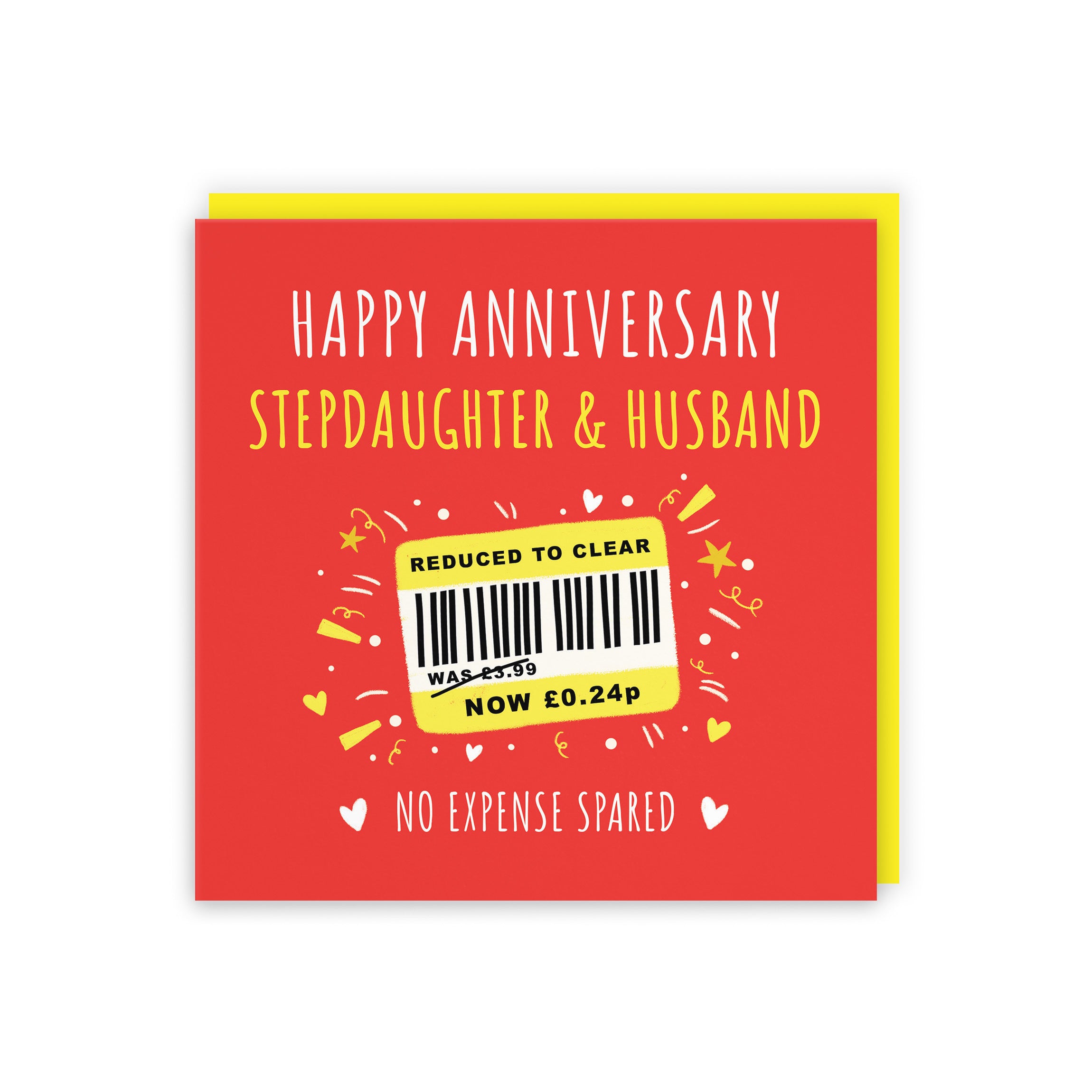 Stepdaughter And Husband Anniversary Card Reduced To Clear Moments - Default Title (BS00191)