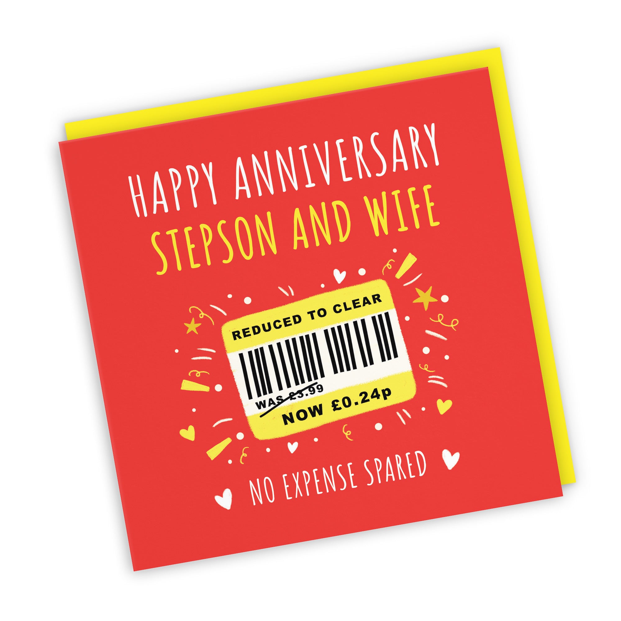 Stepson And Wife Anniversary Card Reduced To Clear Moments - Default Title (BS00192)