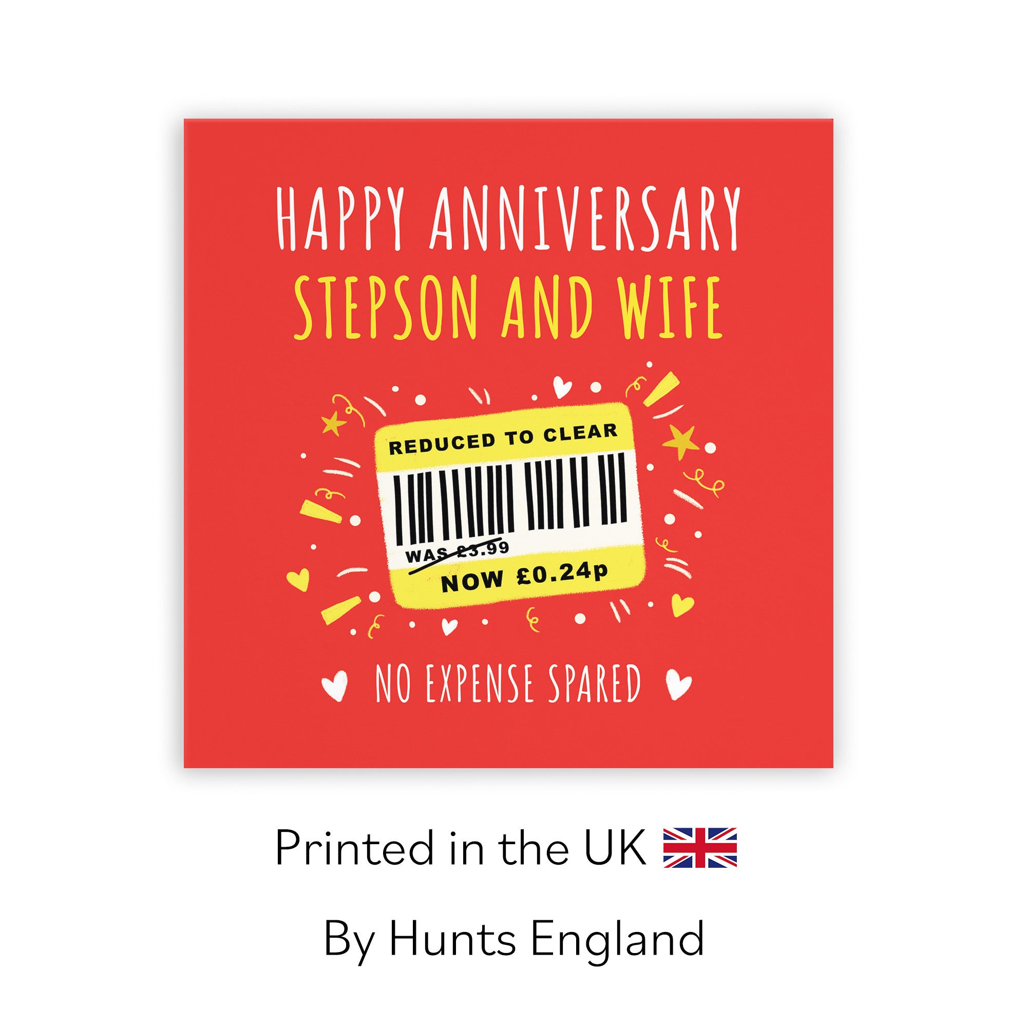 Stepson And Wife Anniversary Card Reduced To Clear Moments - Default Title (BS00192)