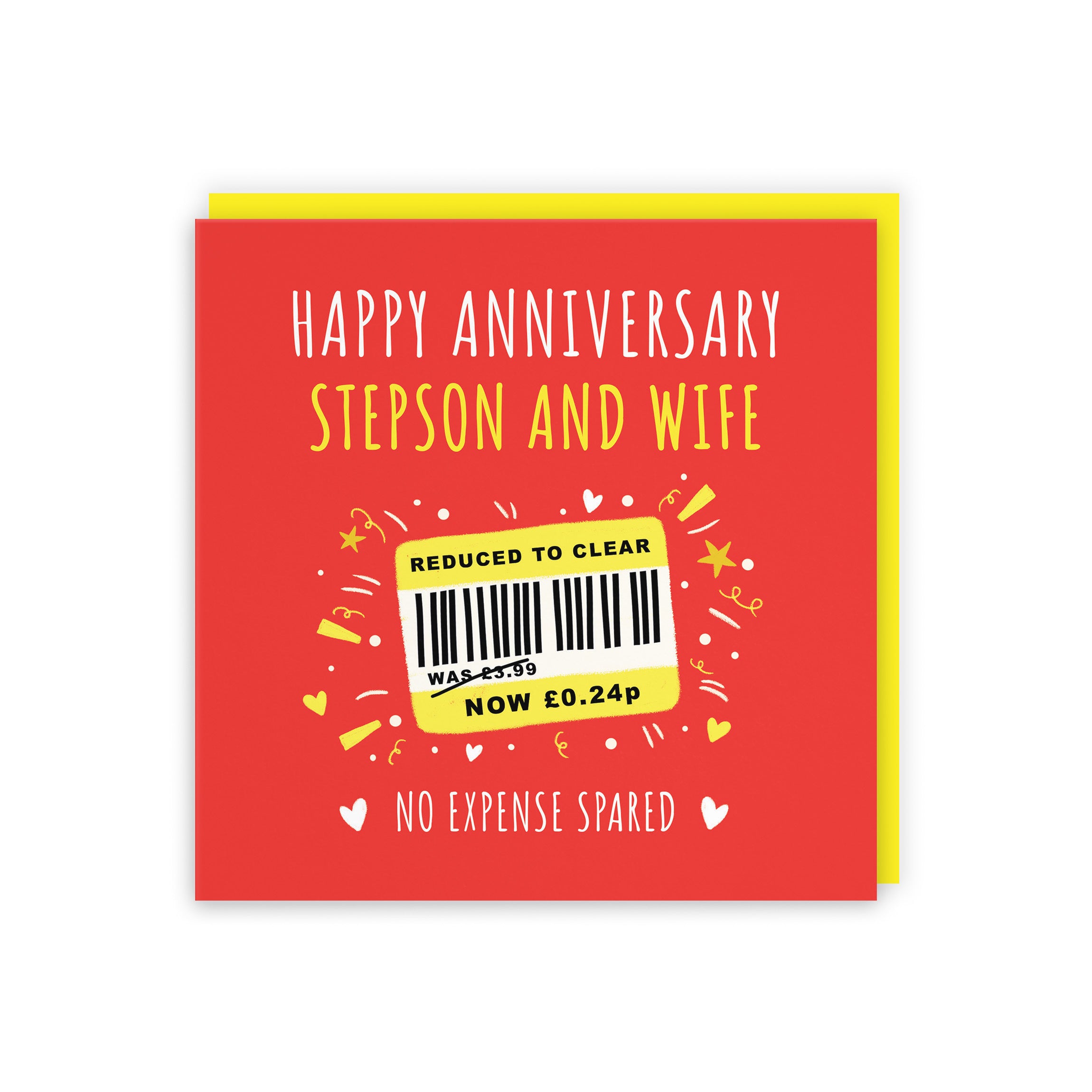 Stepson And Wife Anniversary Card Reduced To Clear Moments - Default Title (BS00192)