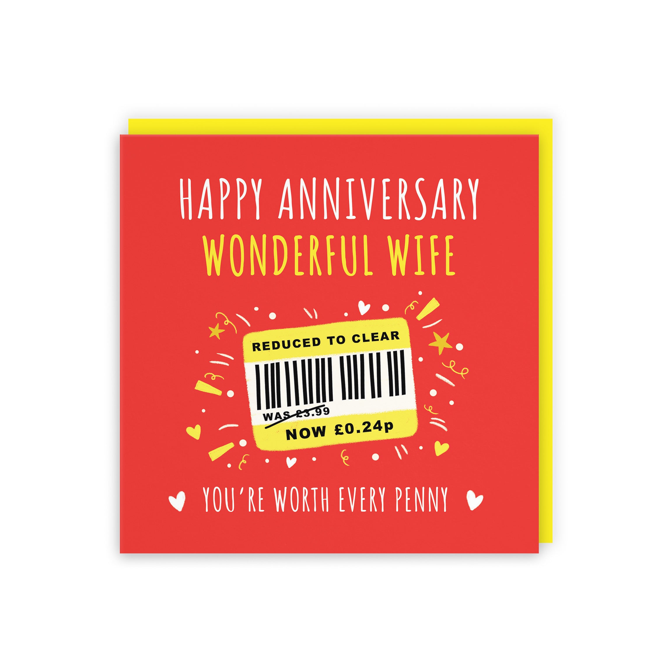 Wife Anniversary Card Reduced To Clear Moments - Default Title (BS00193)