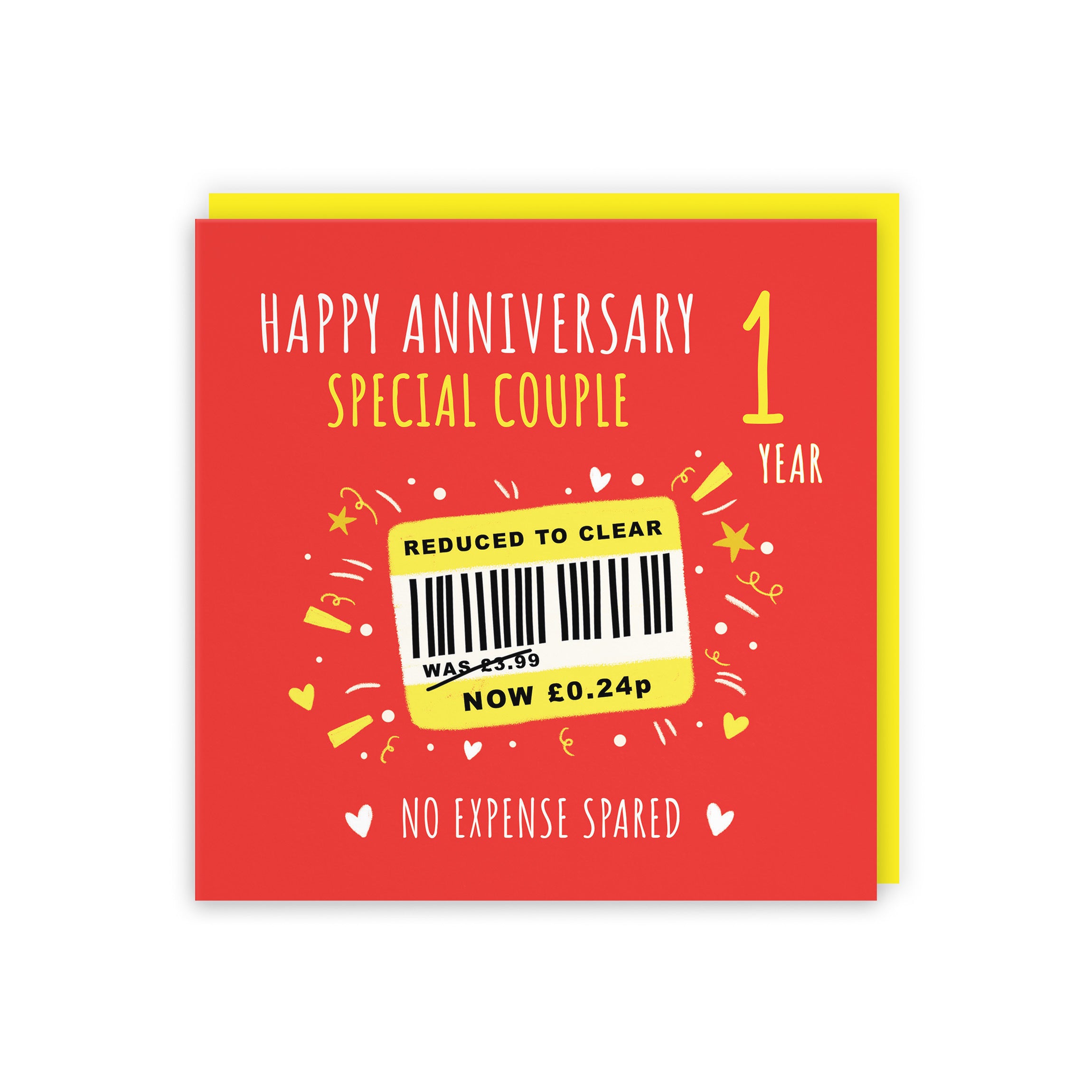 1st Couple Anniversary Card Reduced To Clear Moments - Default Title (BS00196)