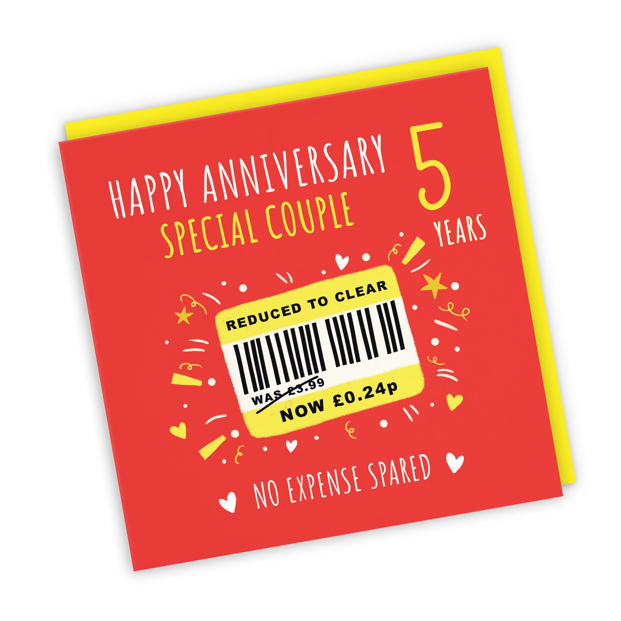 5th Couple Anniversary Card Reduced To Clear Moments - Default Title (BS00197)