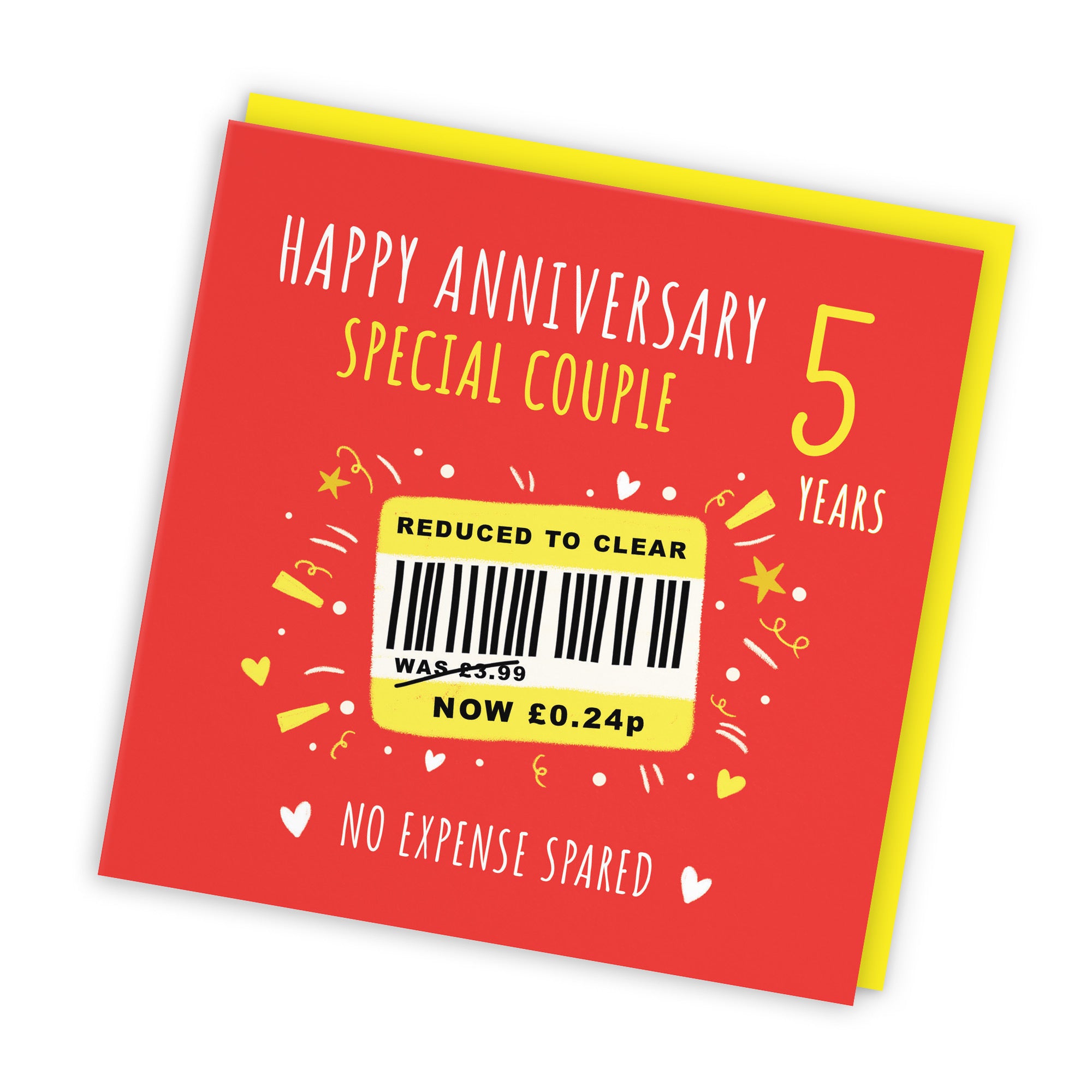 5th Couple Anniversary Card Reduced To Clear Moments - Default Title (BS00197)