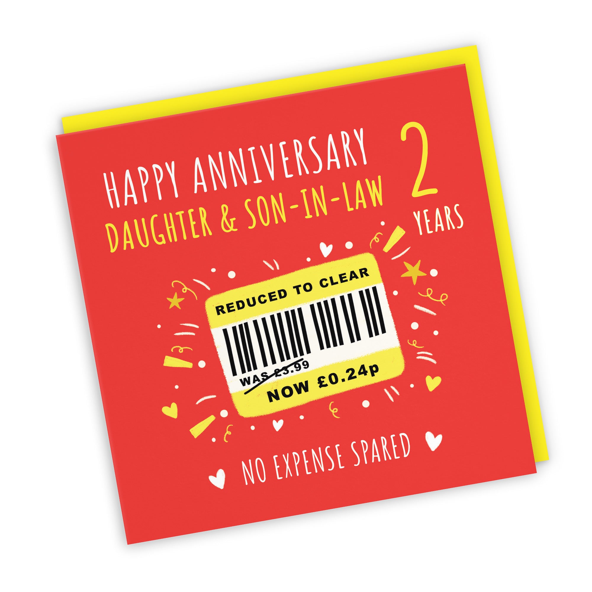 2nd Daughter And Son-in-Law Anniversary Card Reduced To Clear Moments - Default Title (BS00199)