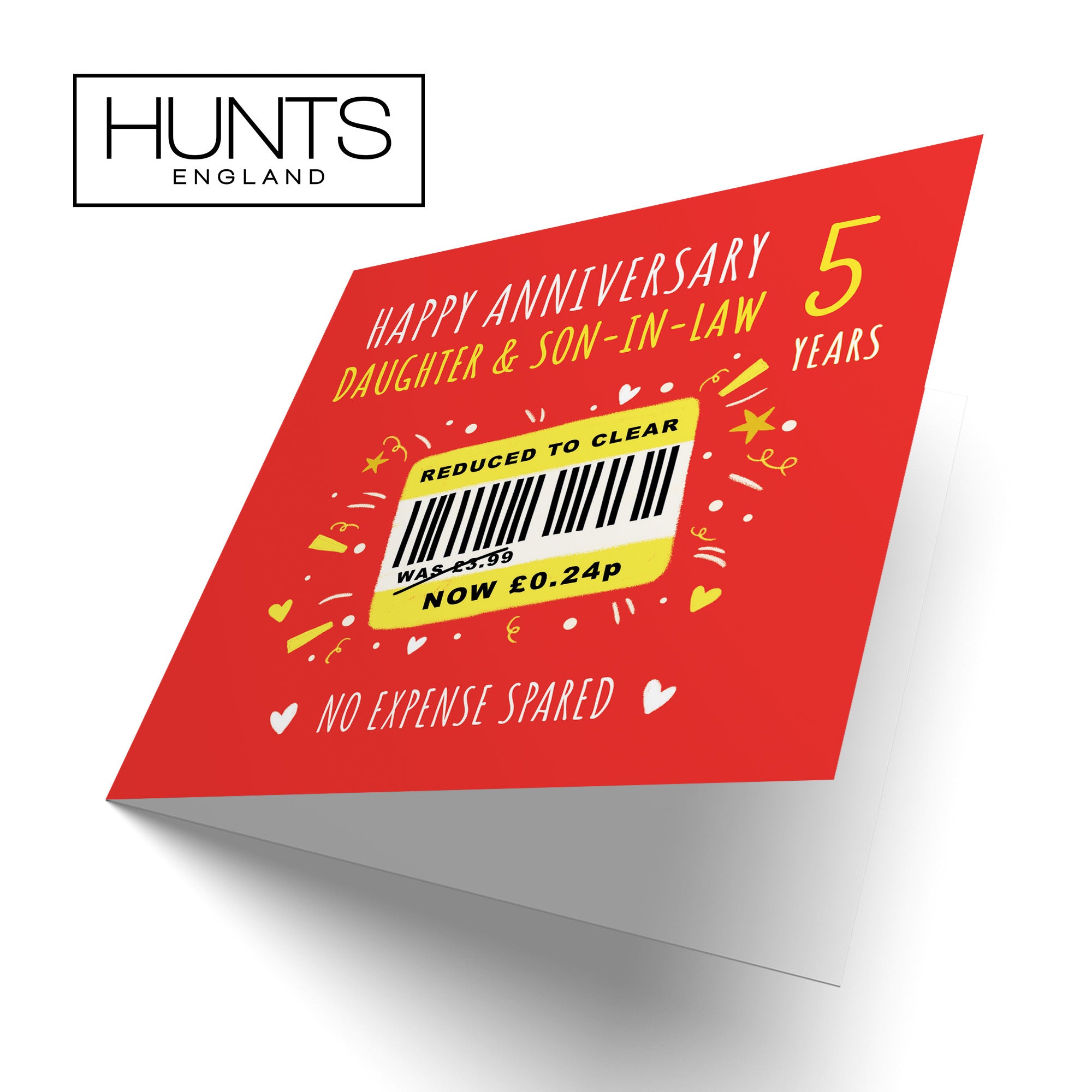 5th Daughter And Son-in-Law Anniversary Card Reduced To Clear Moments - Default Title (BS00202)