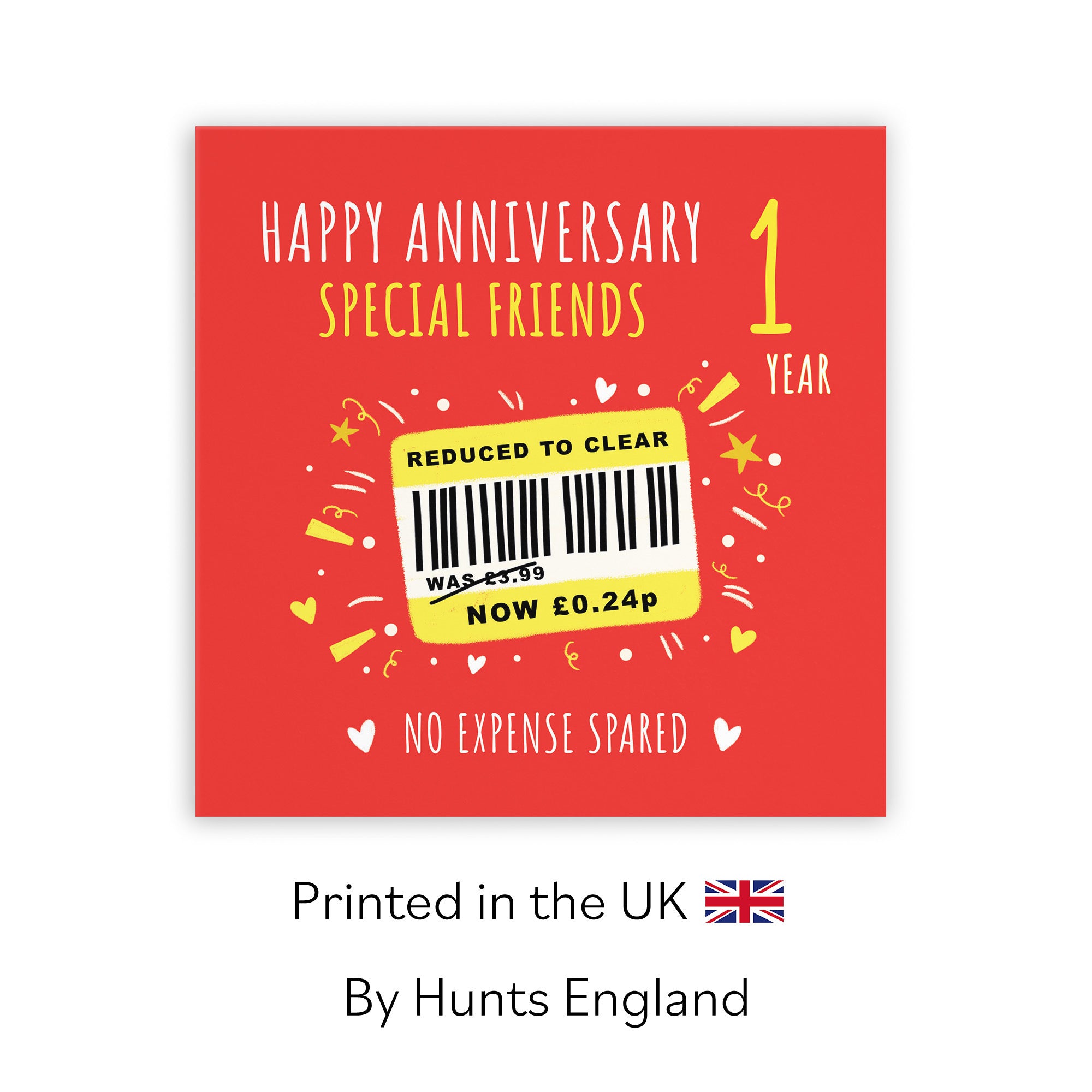 1st Friends Anniversary Card Reduced To Clear Moments - Default Title (BS00203)