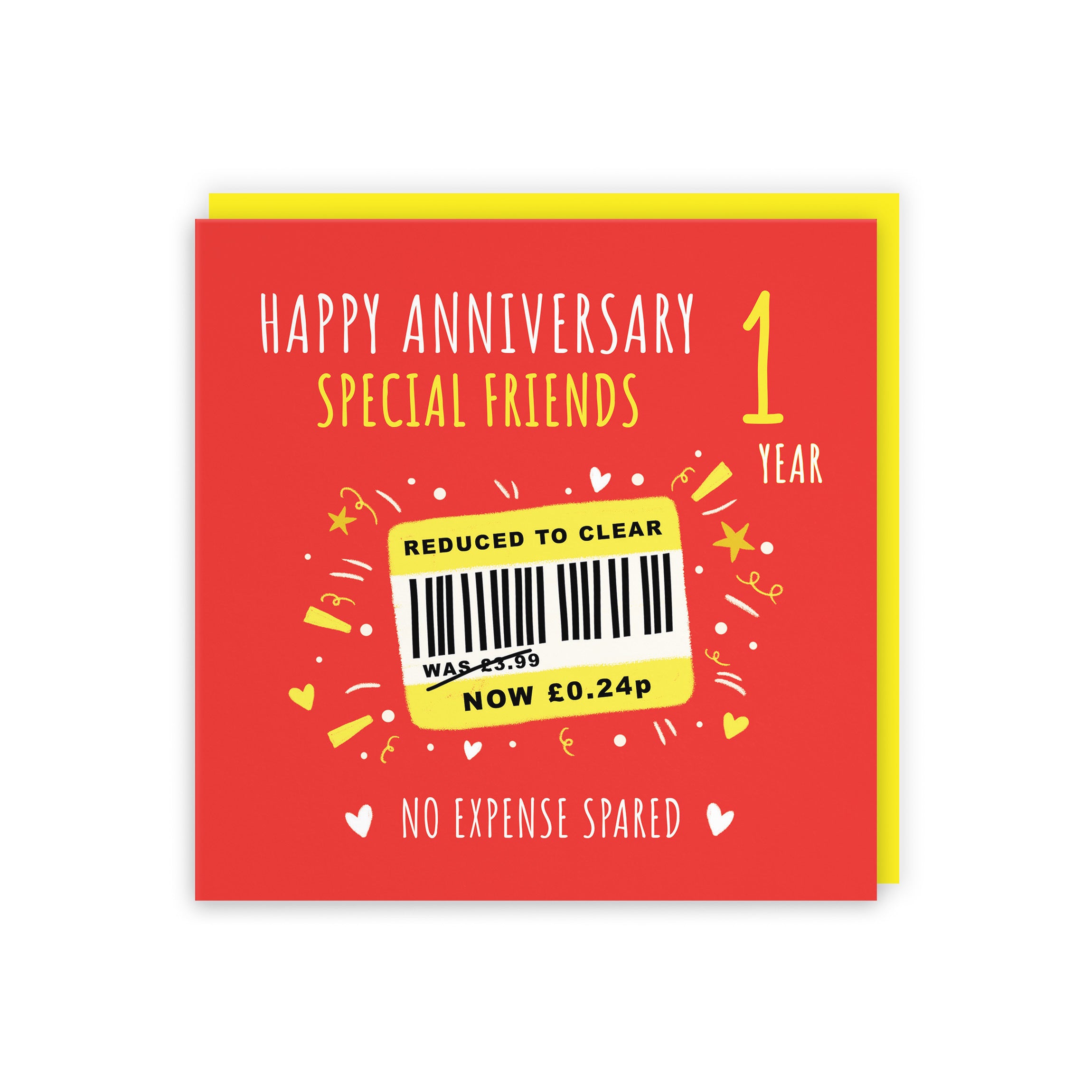 1st Friends Anniversary Card Reduced To Clear Moments - Default Title (BS00203)