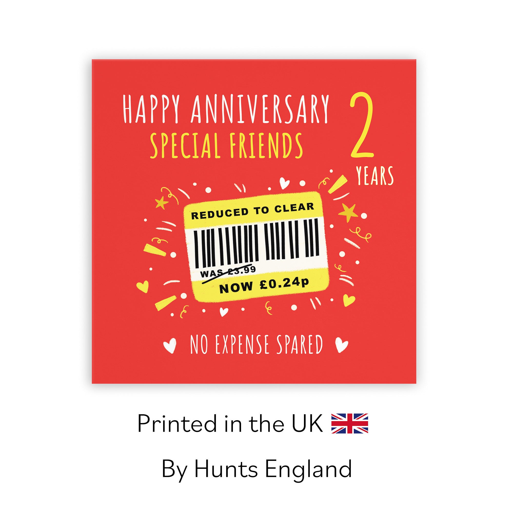 2nd Friends Anniversary Card Reduced To Clear Moments - Default Title (BS00204)