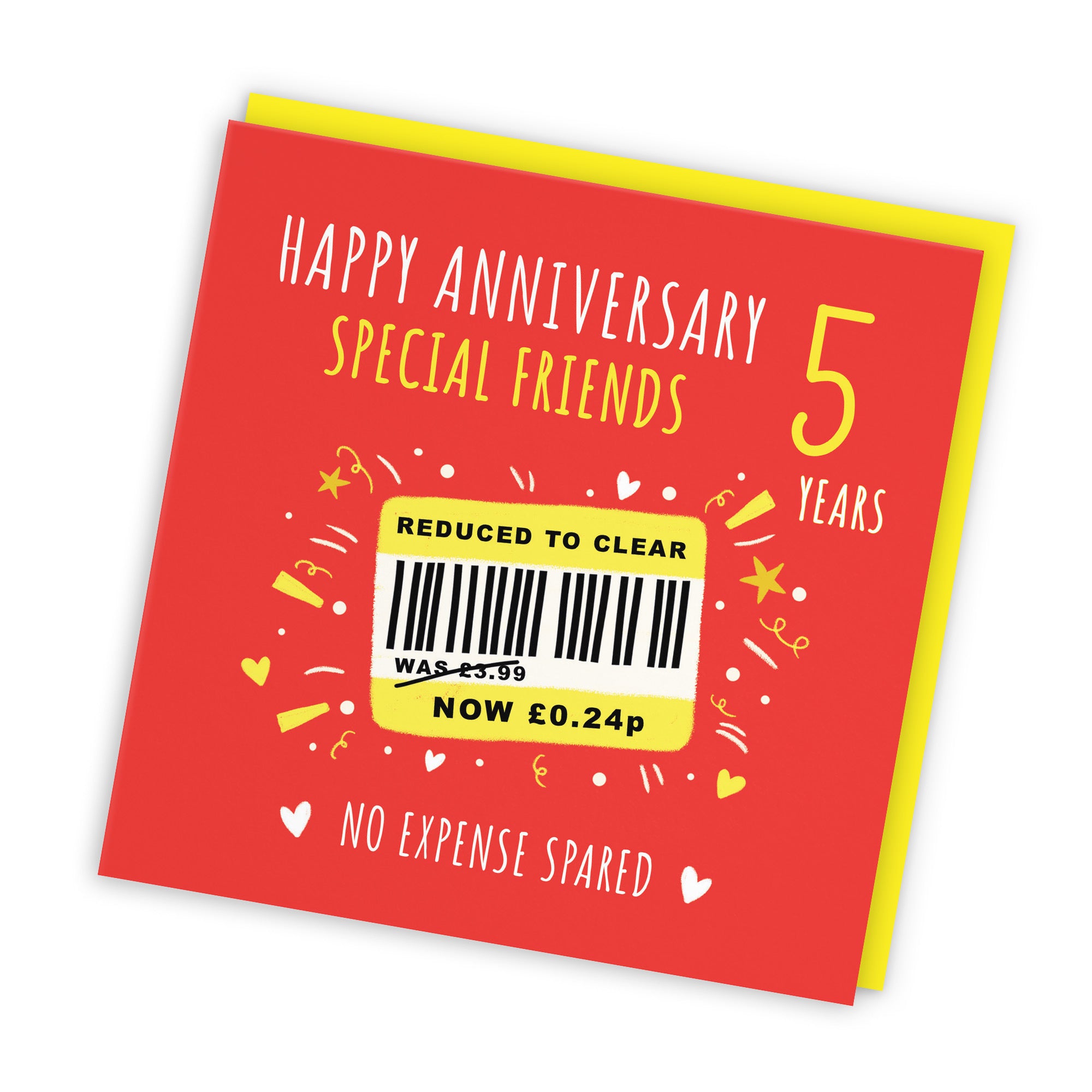 5th Friends Anniversary Card Reduced To Clear Moments - Default Title (BS00207)
