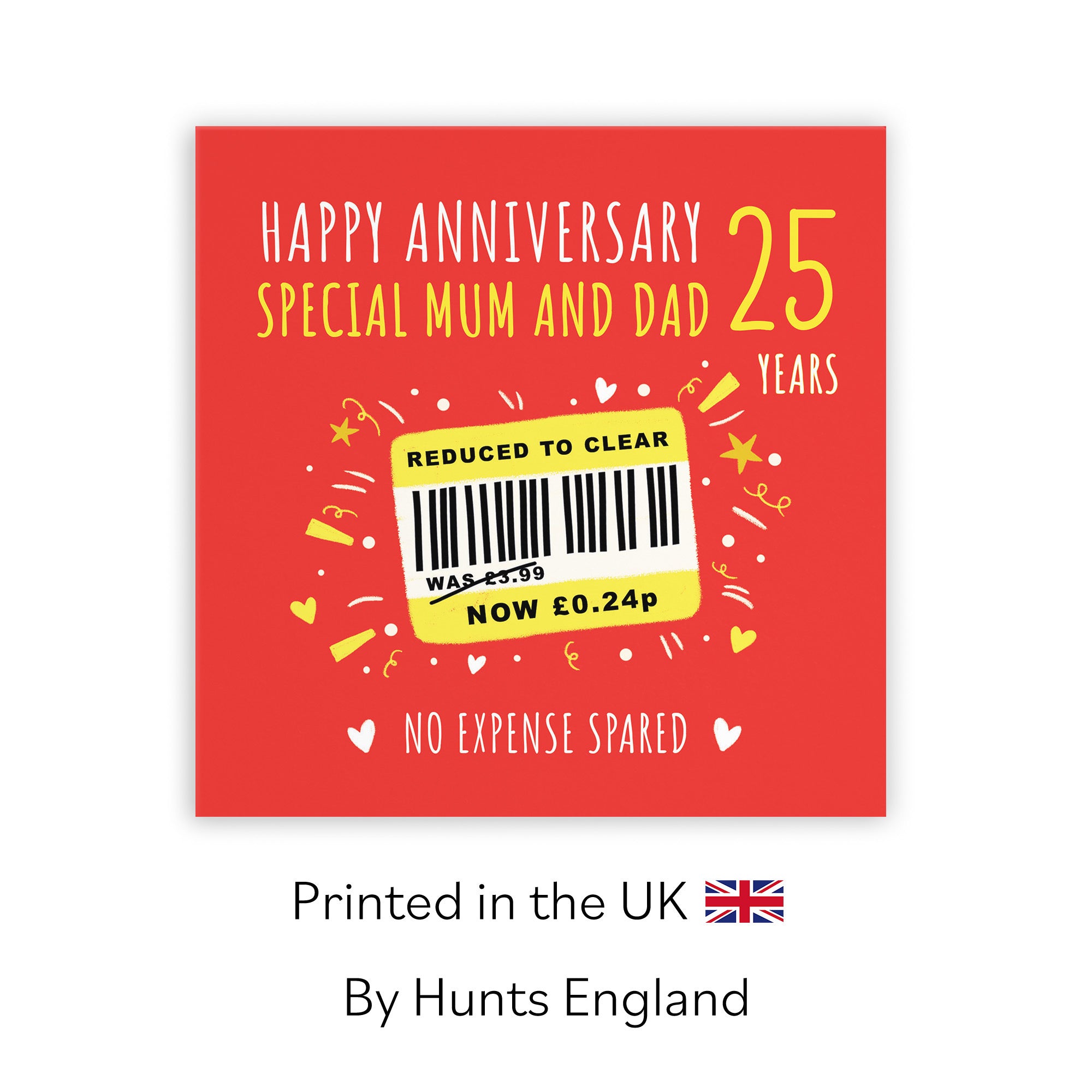 25th Mum And Dad Anniversary Card Reduced To Clear Moments - Default Title (BS00222)