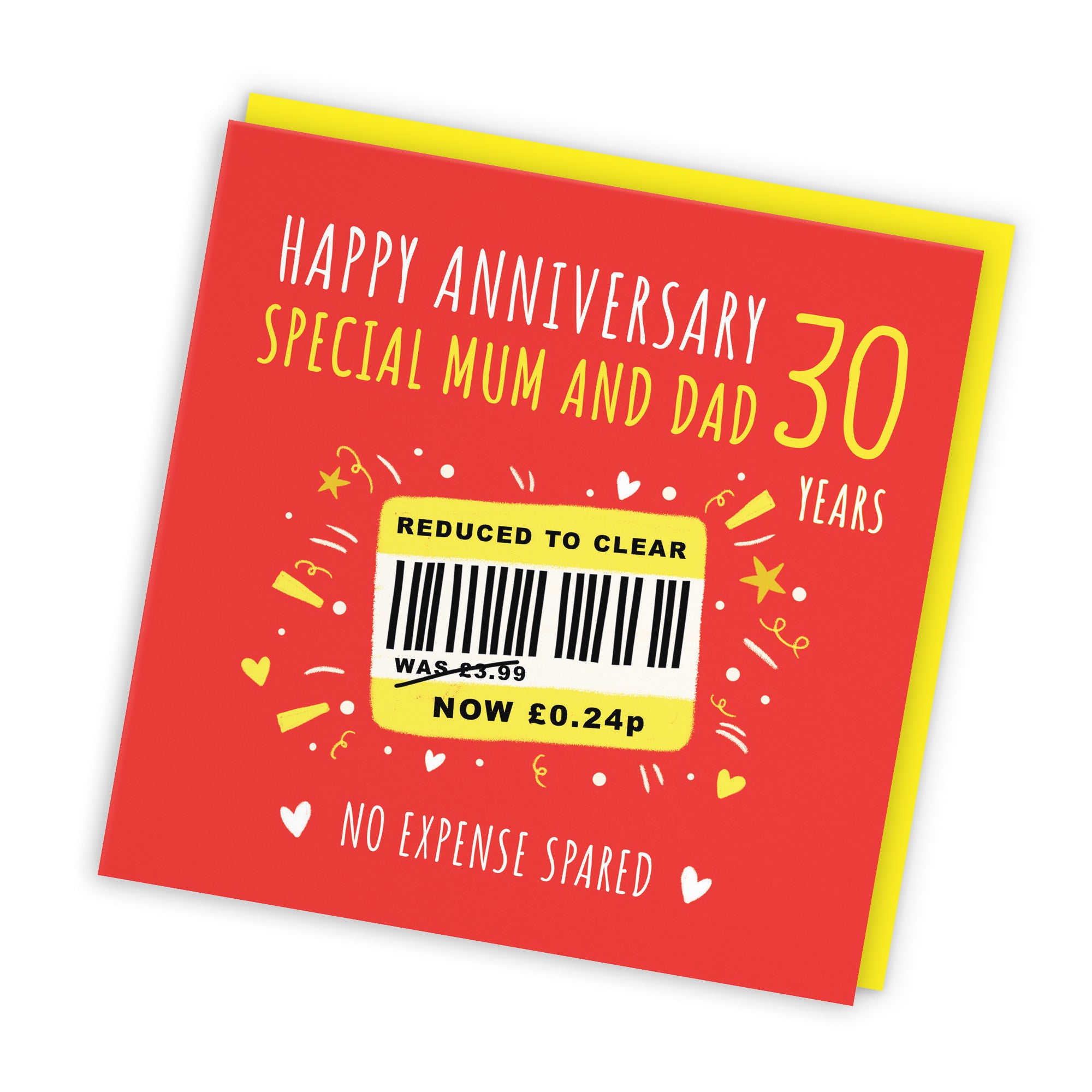 30th Mum And Dad Anniversary Card Reduced To Clear Moments - Default Title (BS00223)